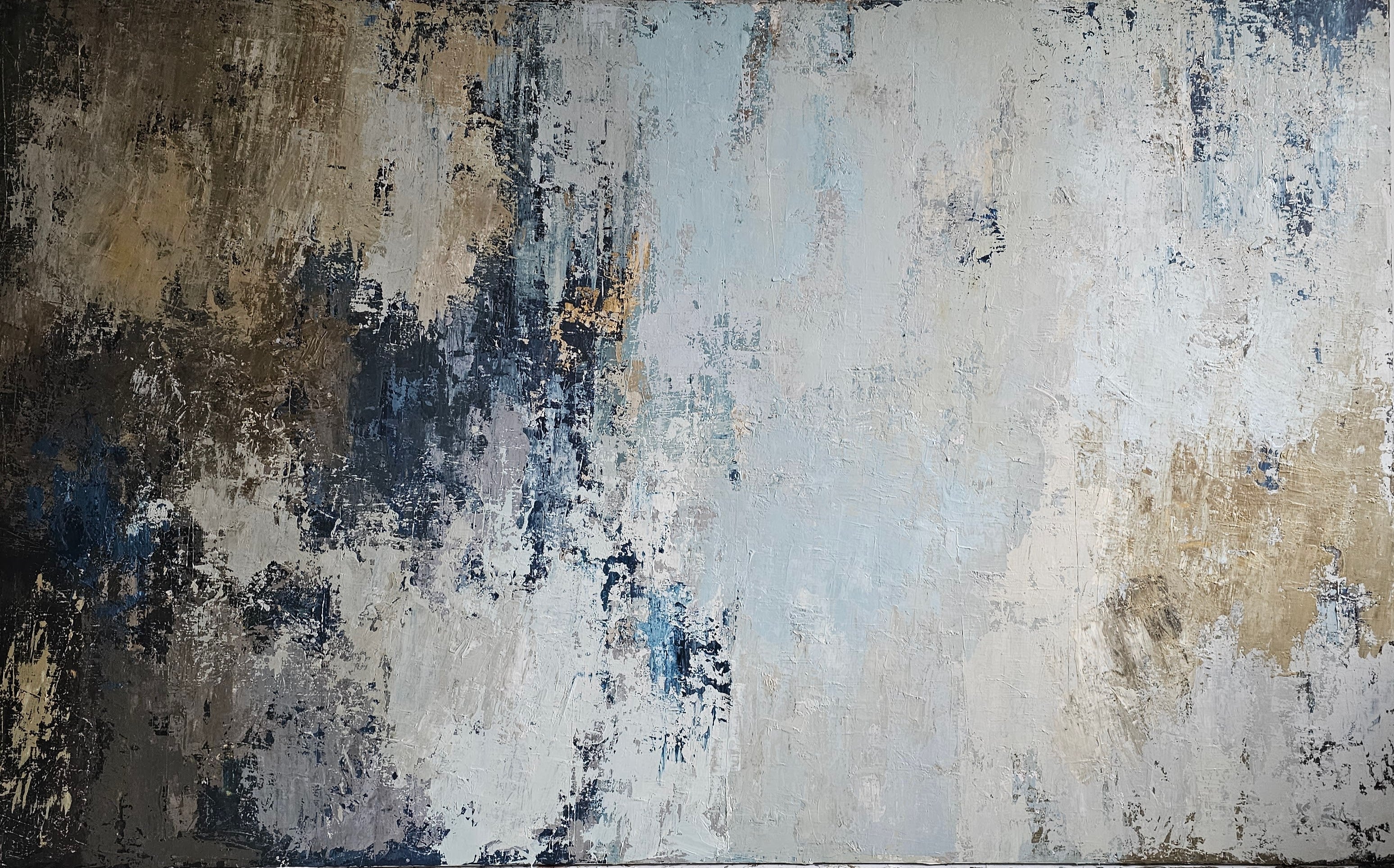 Large-scale abstract painting - Costa Del Sol. 250x150 cm