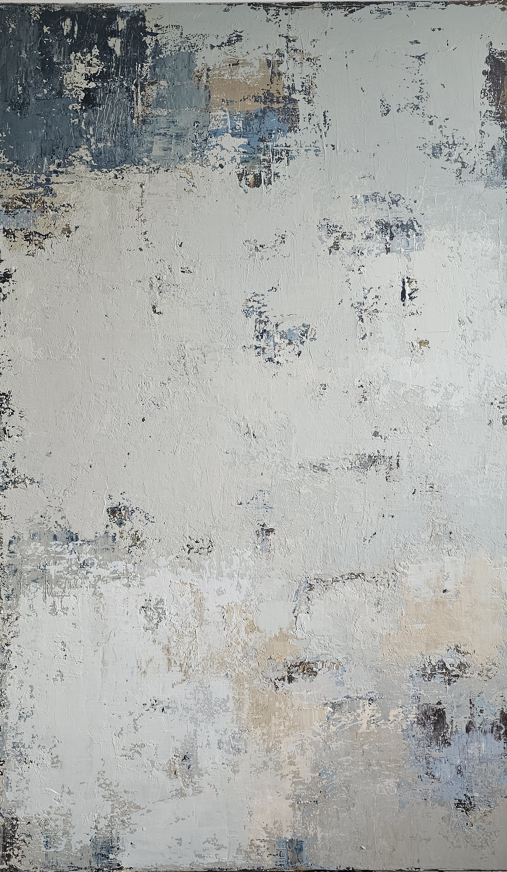 Abstract painting - One Foot Island. 150x90 cm