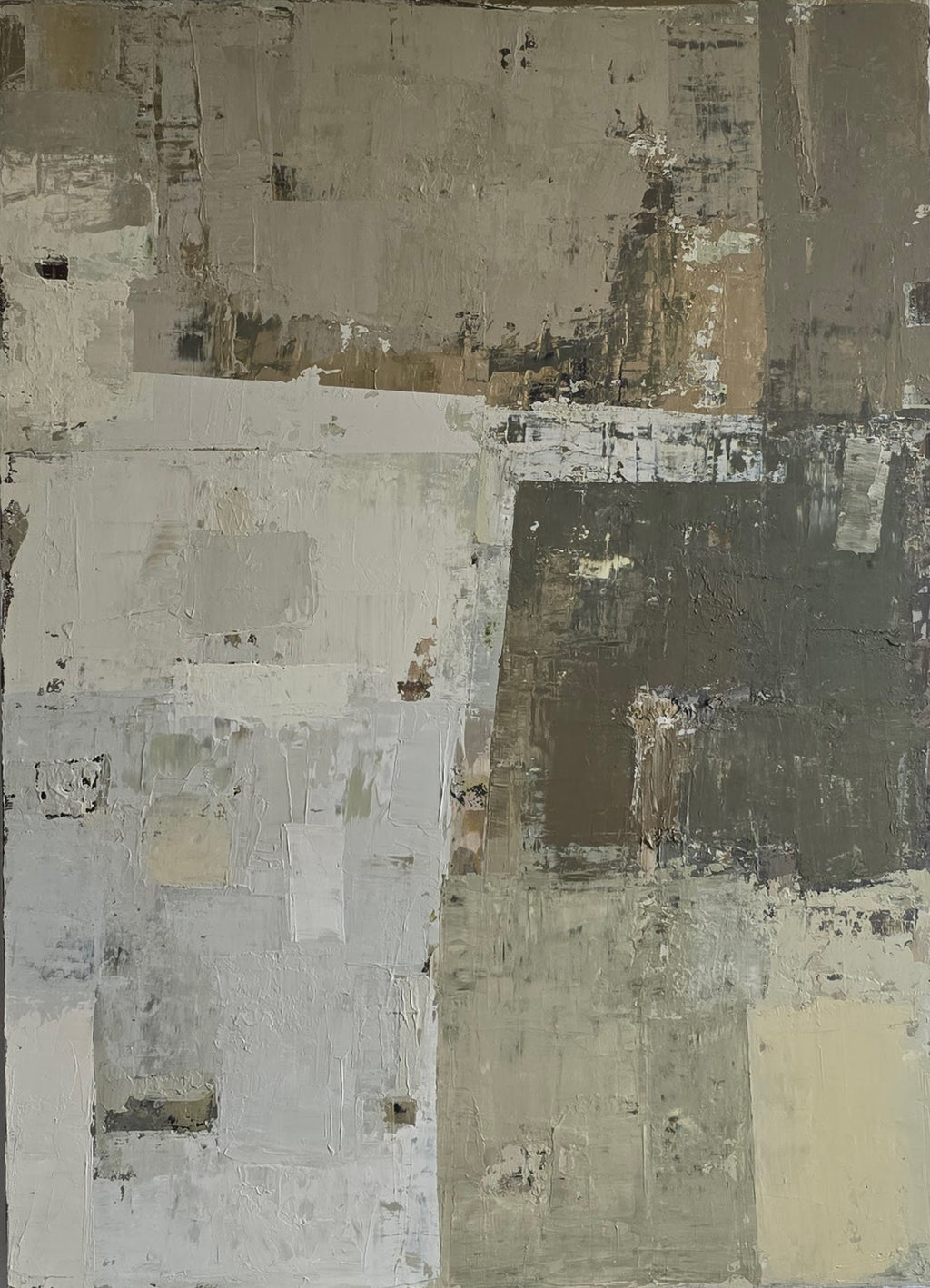 large abstract neutral wall art modern interior BIRUTE STUDIO