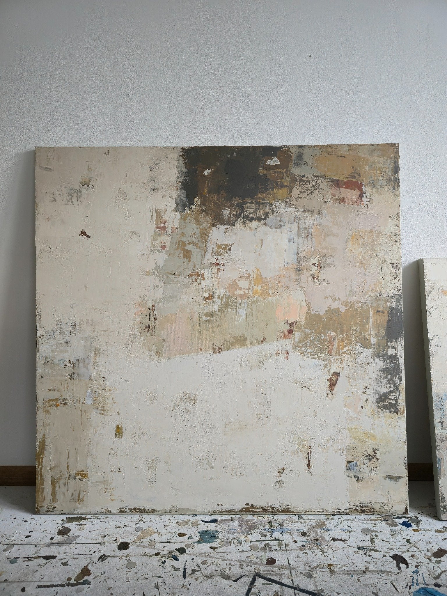 Large-scale painting - Fade III. 130x130 cm