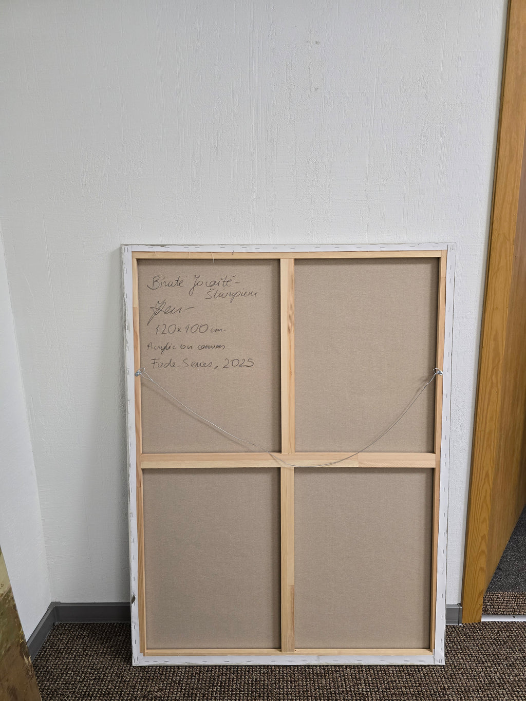 Abstract painting - Fade series VII. 120x90 cm