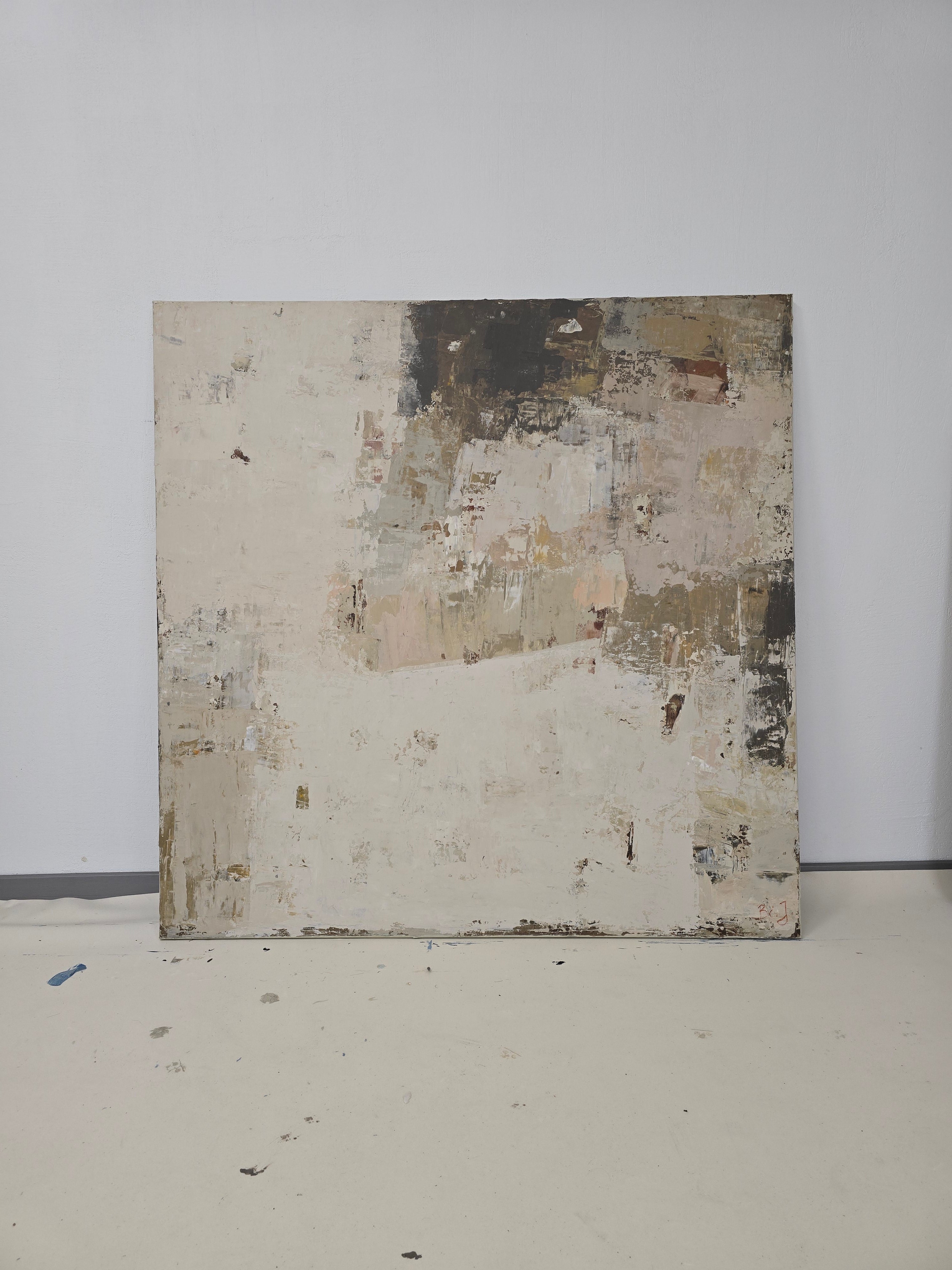 Large-scale painting - Fade III. 130x130 cm