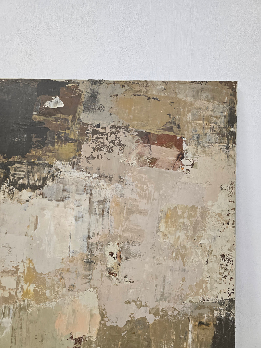 Large-scale painting - Fade III. 130x130 cm