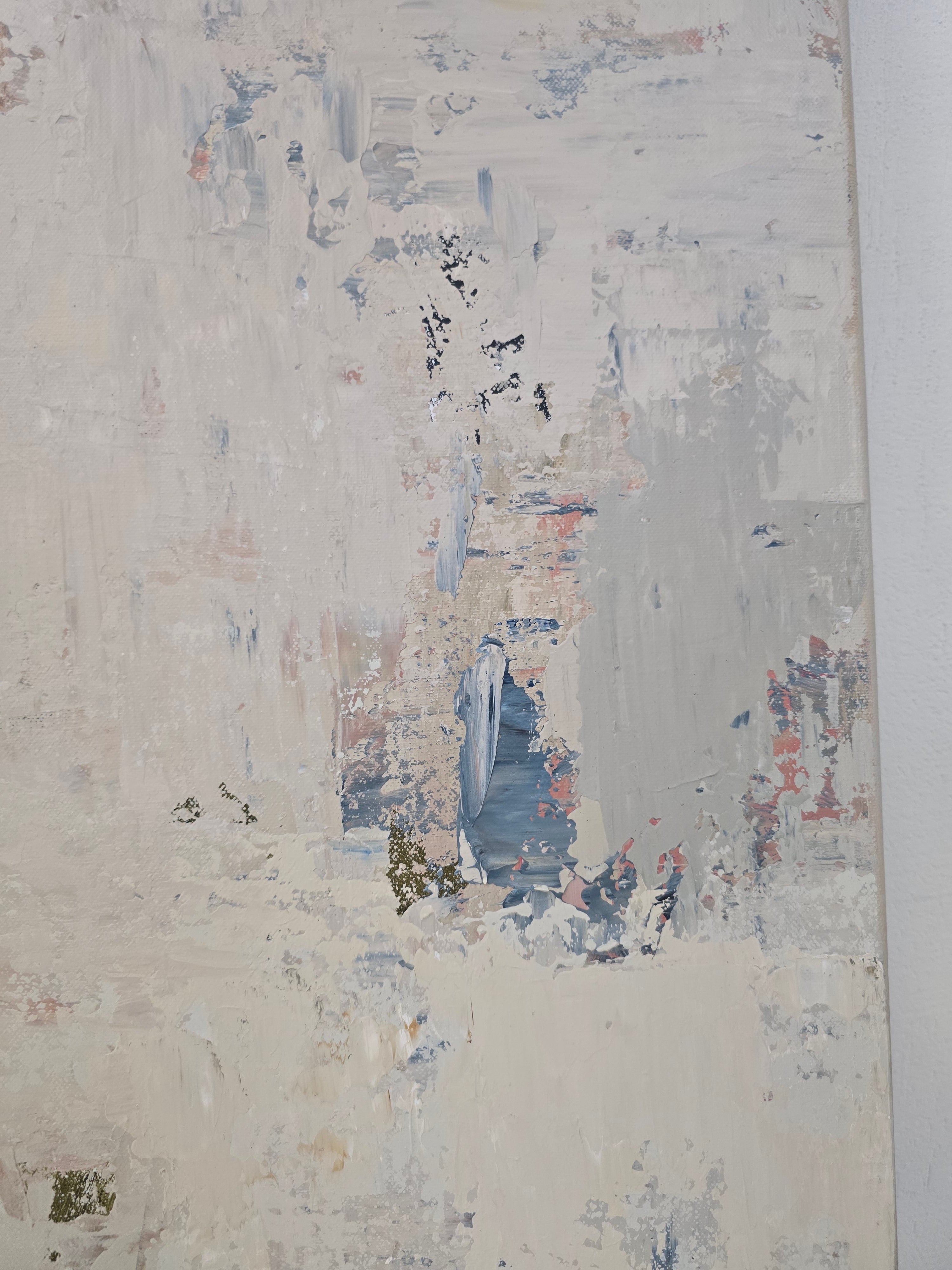 Abstract painting - Blossoms. 110x110 cm