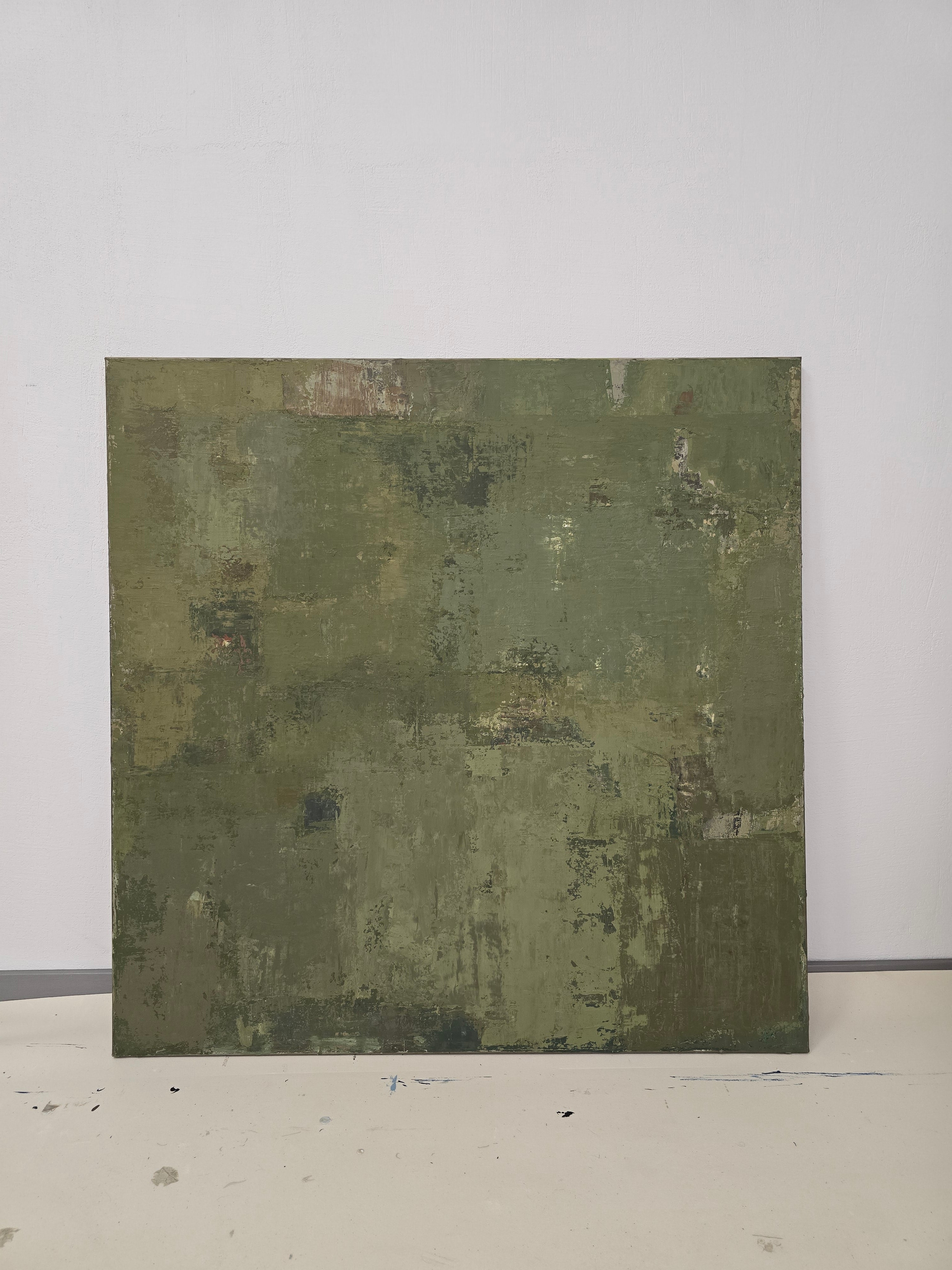 Abstract painting - Living in Tropics. Ubud. 110x110 cm