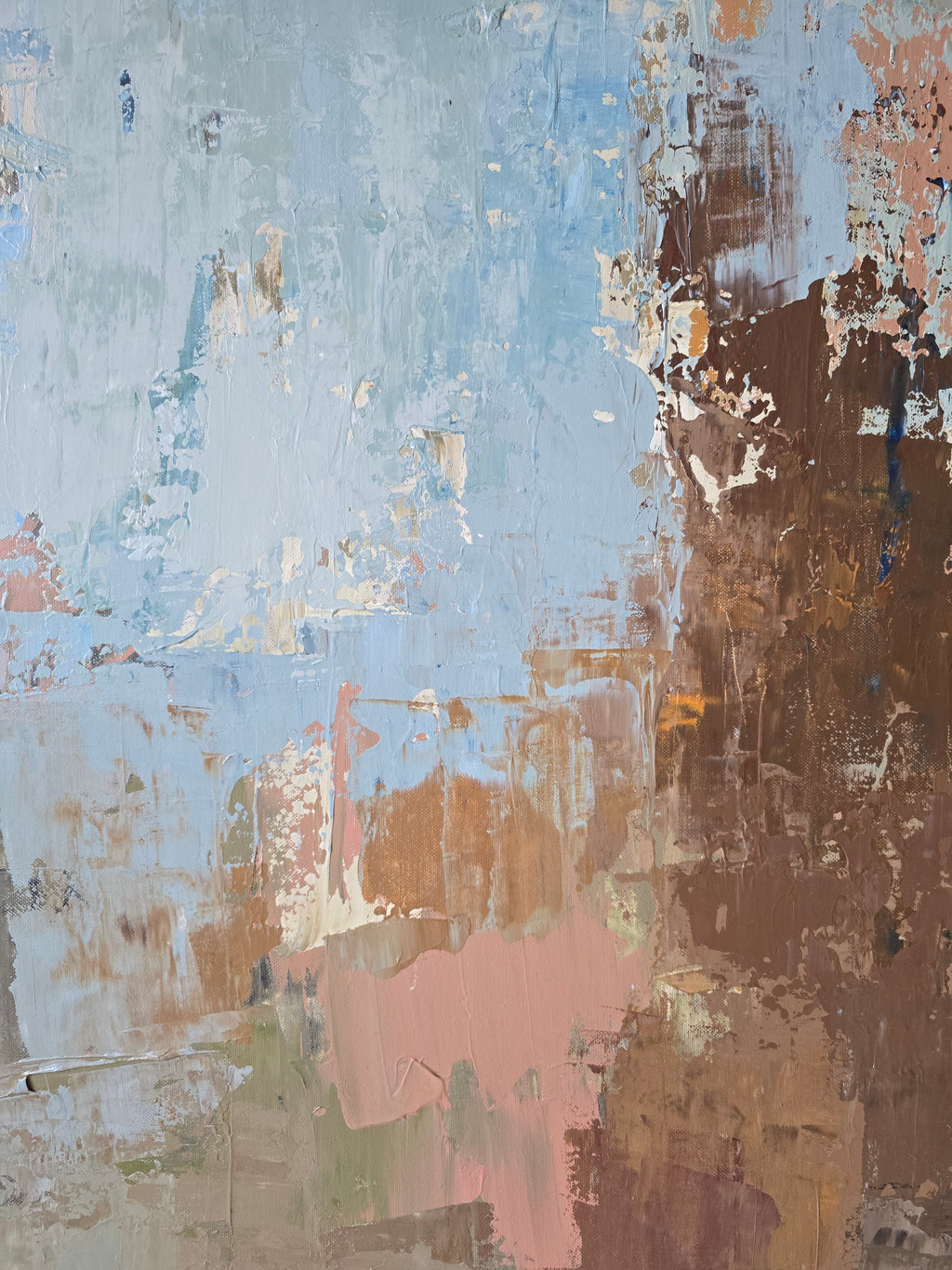 Abstract painting - Peaches in Season. 100x70