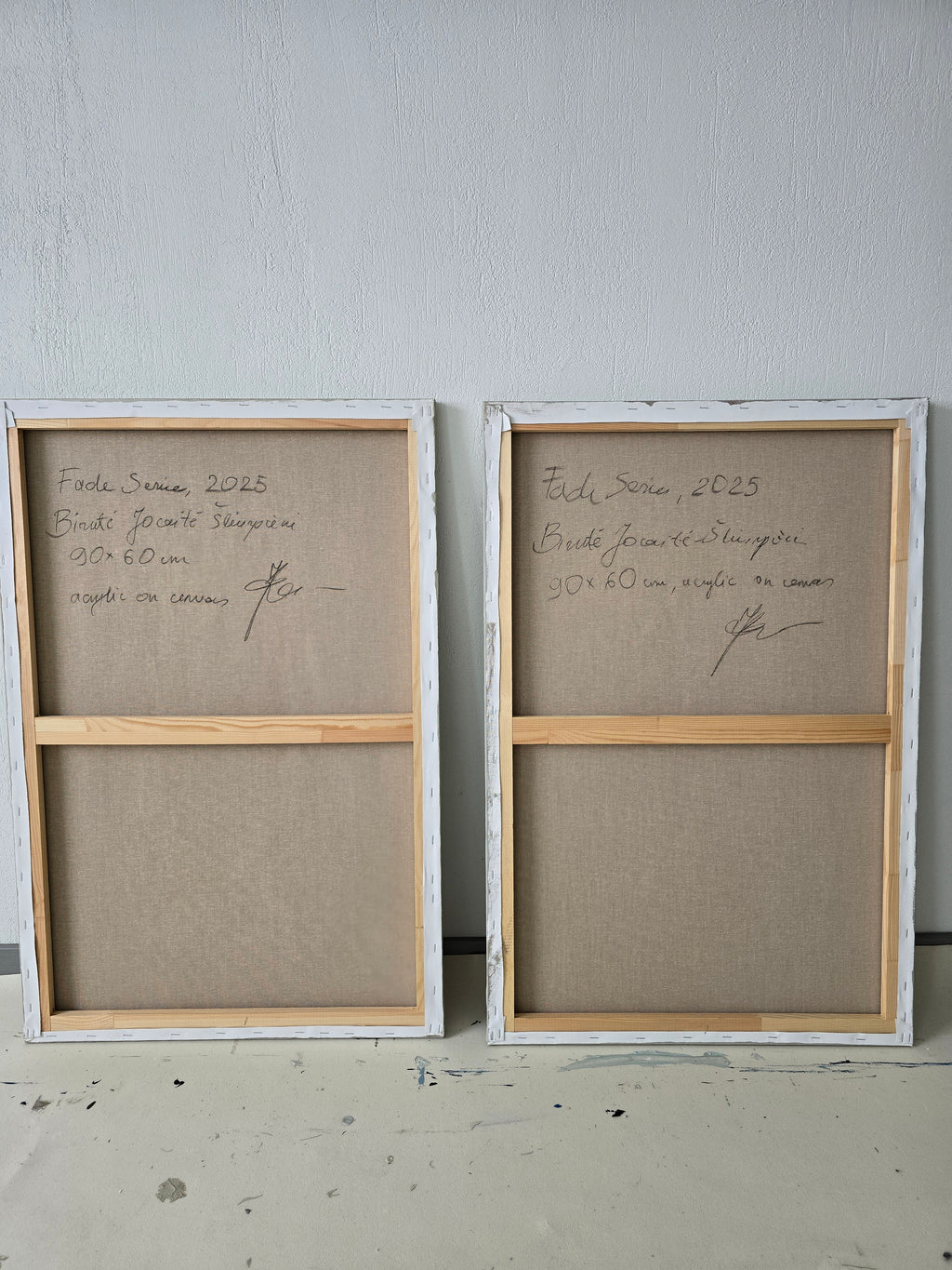 Abstract painting - Fade II (1). 90x60