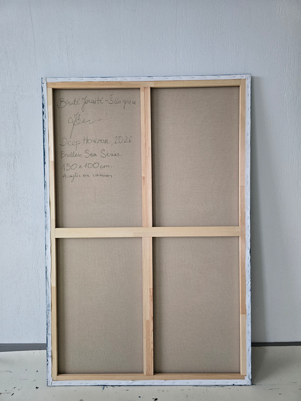 Abstract painting - Deep Horizon. 150x100cm