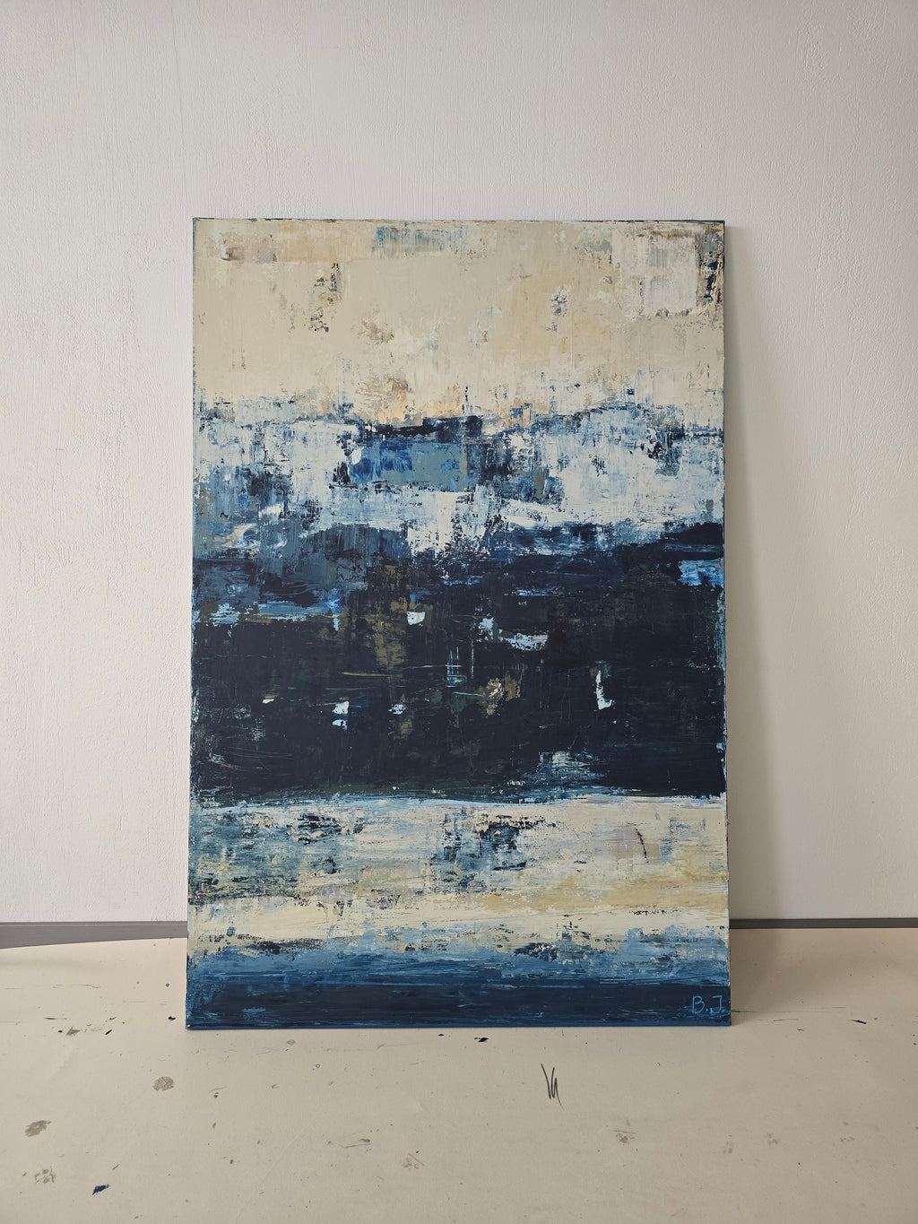 Abstract painting - Deep Horizon. 150x100cm