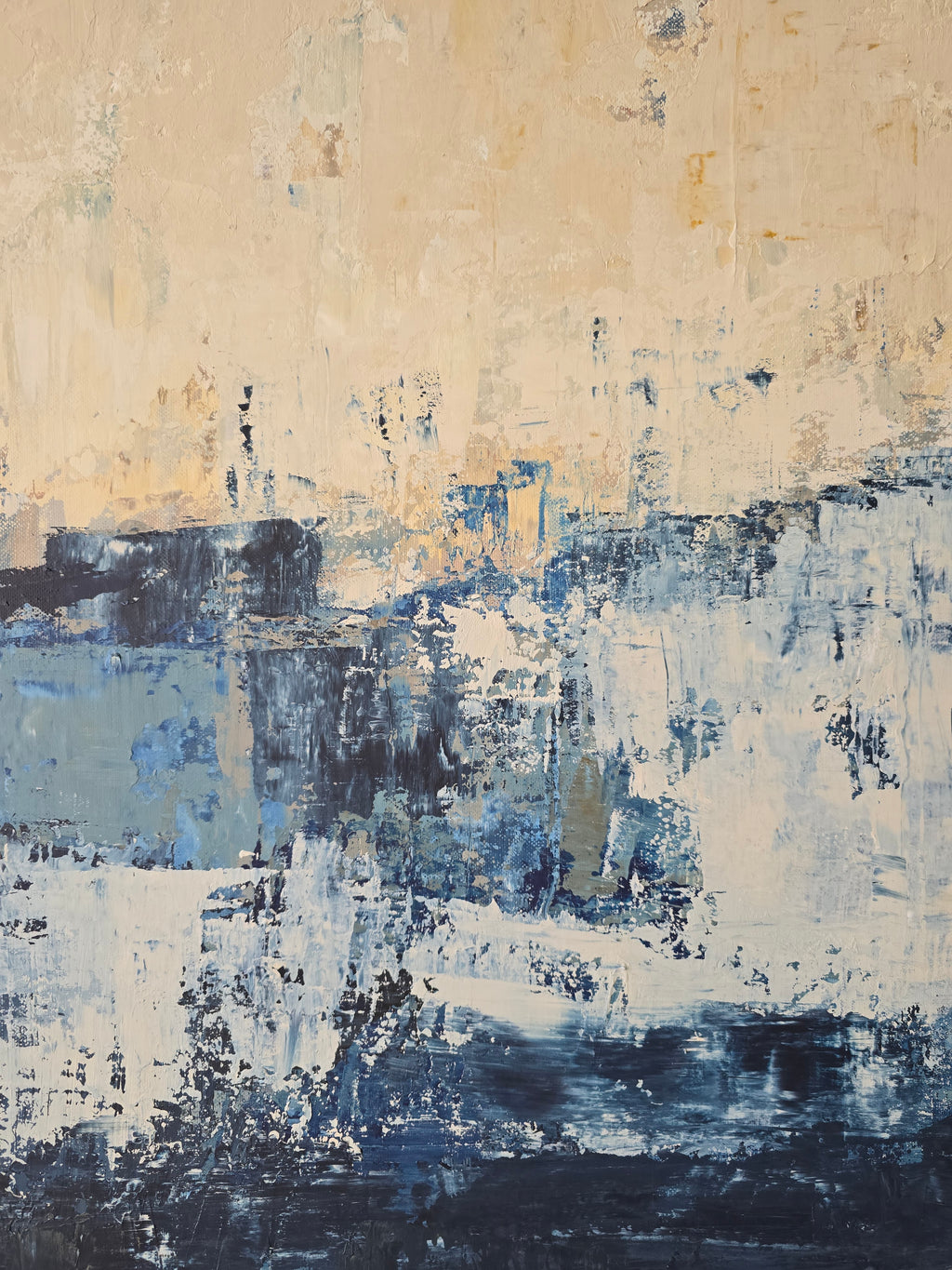 Abstract painting - Deep Horizon. 150x100cm