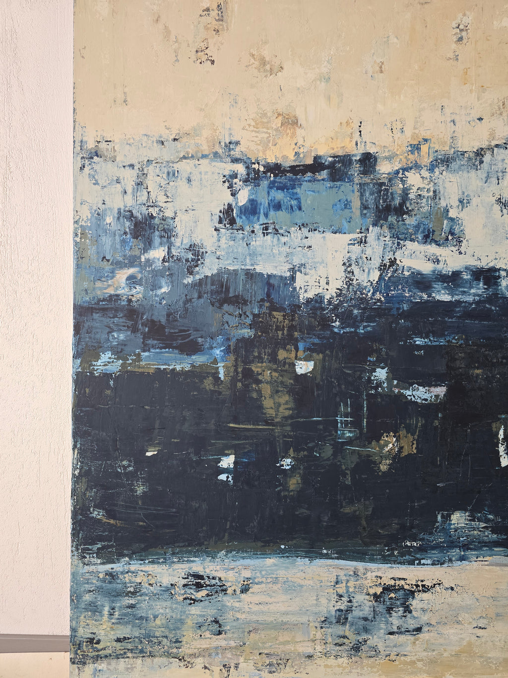 Abstract painting - Deep Horizon. 150x100cm