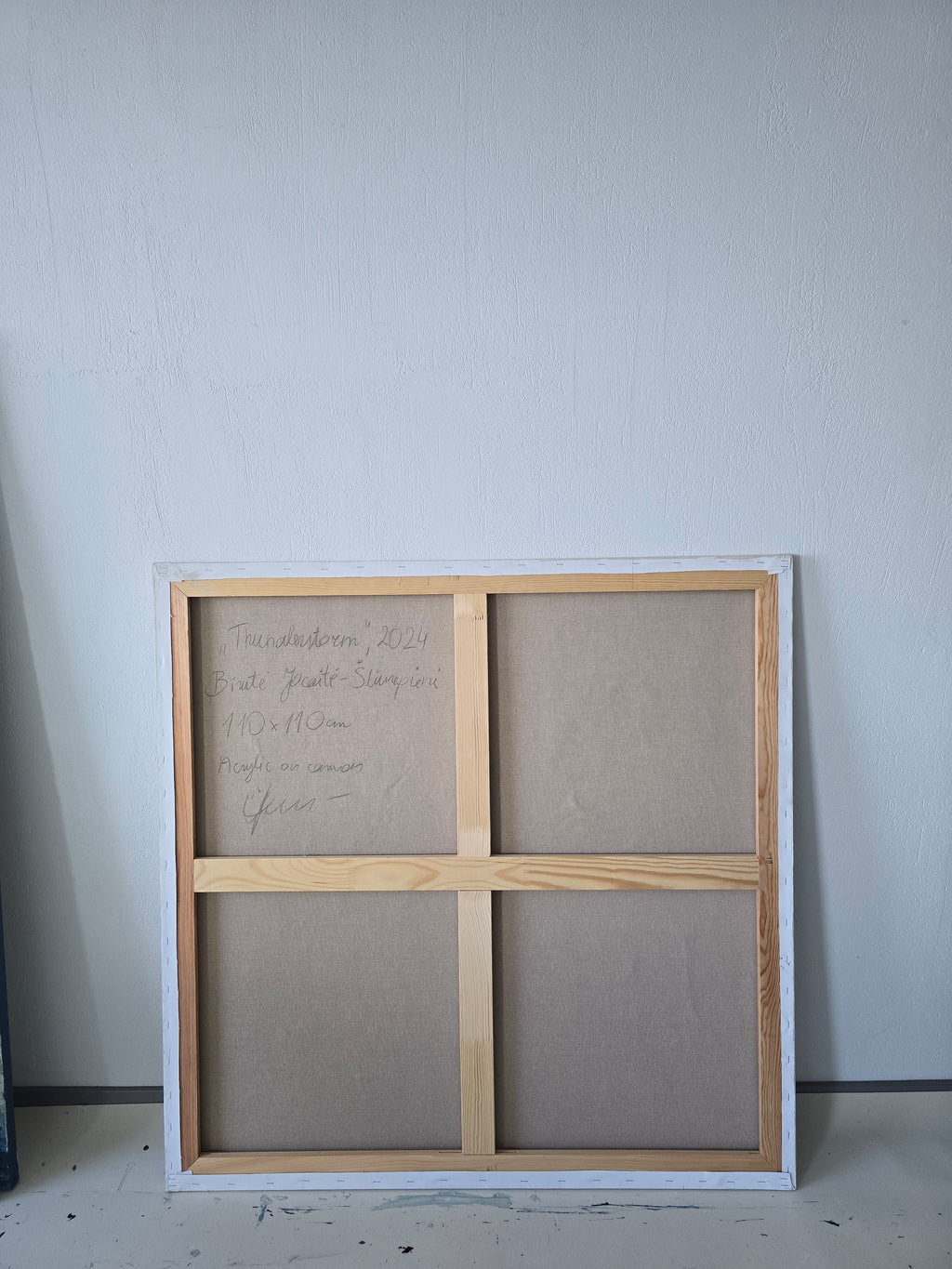 Abstract painting - Costa De Luz: Tarifa. 100x100 cm