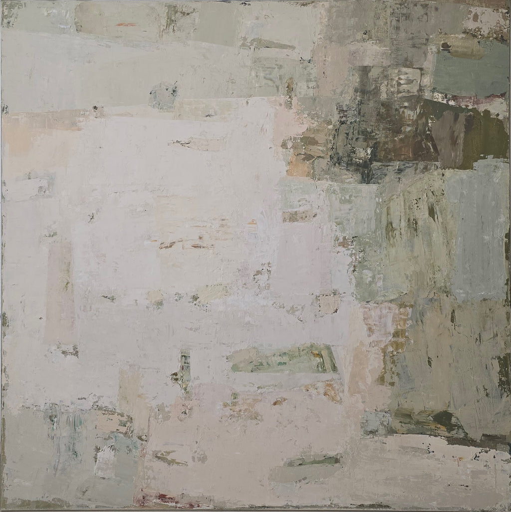 Light and airy abstract painting from Spring Series by Birute Studio, minimalist nature-inspired art for modern home.