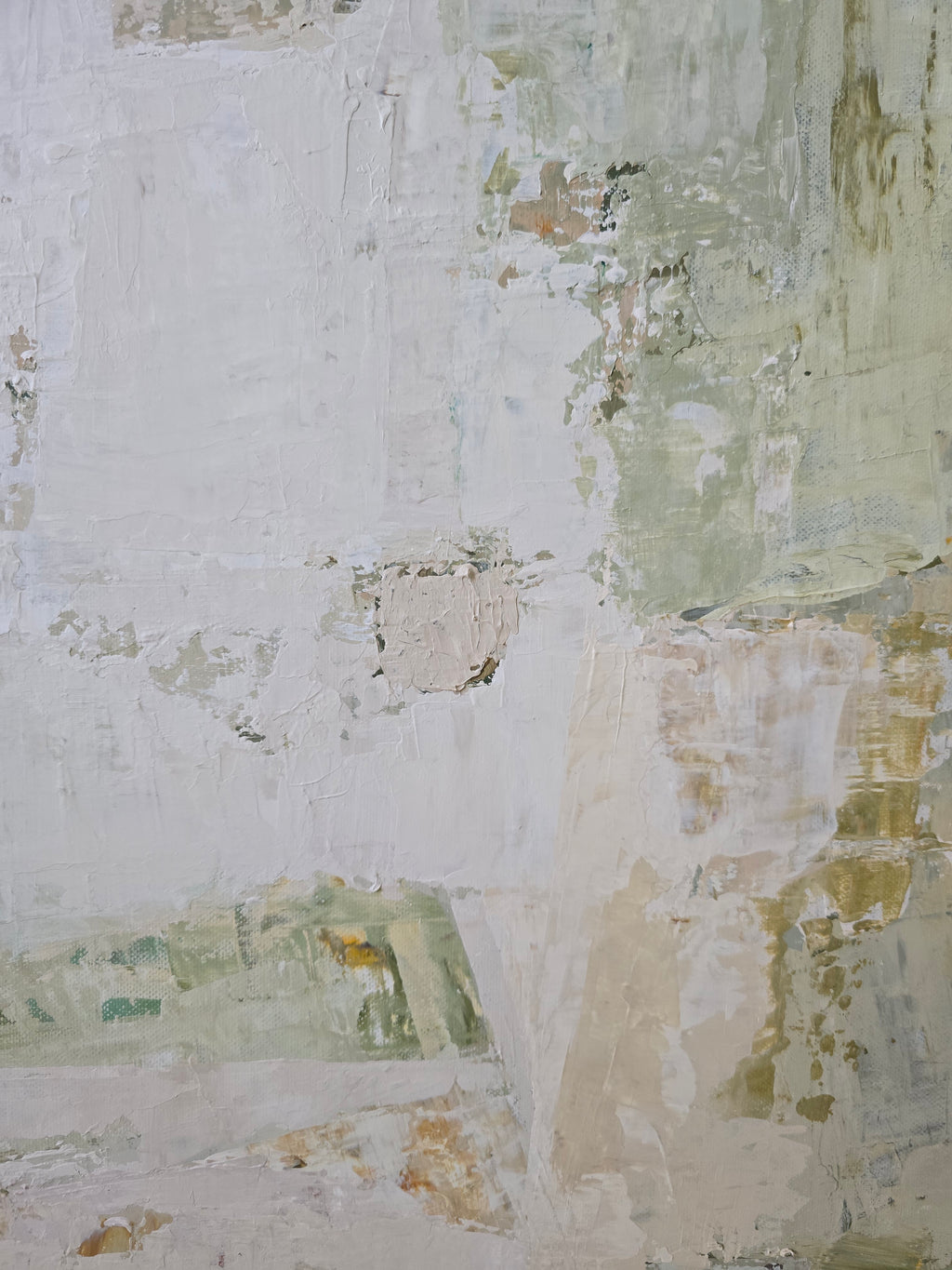 Original contemporary painting Spring Series, luminous layers and organic textures for a peaceful interior.