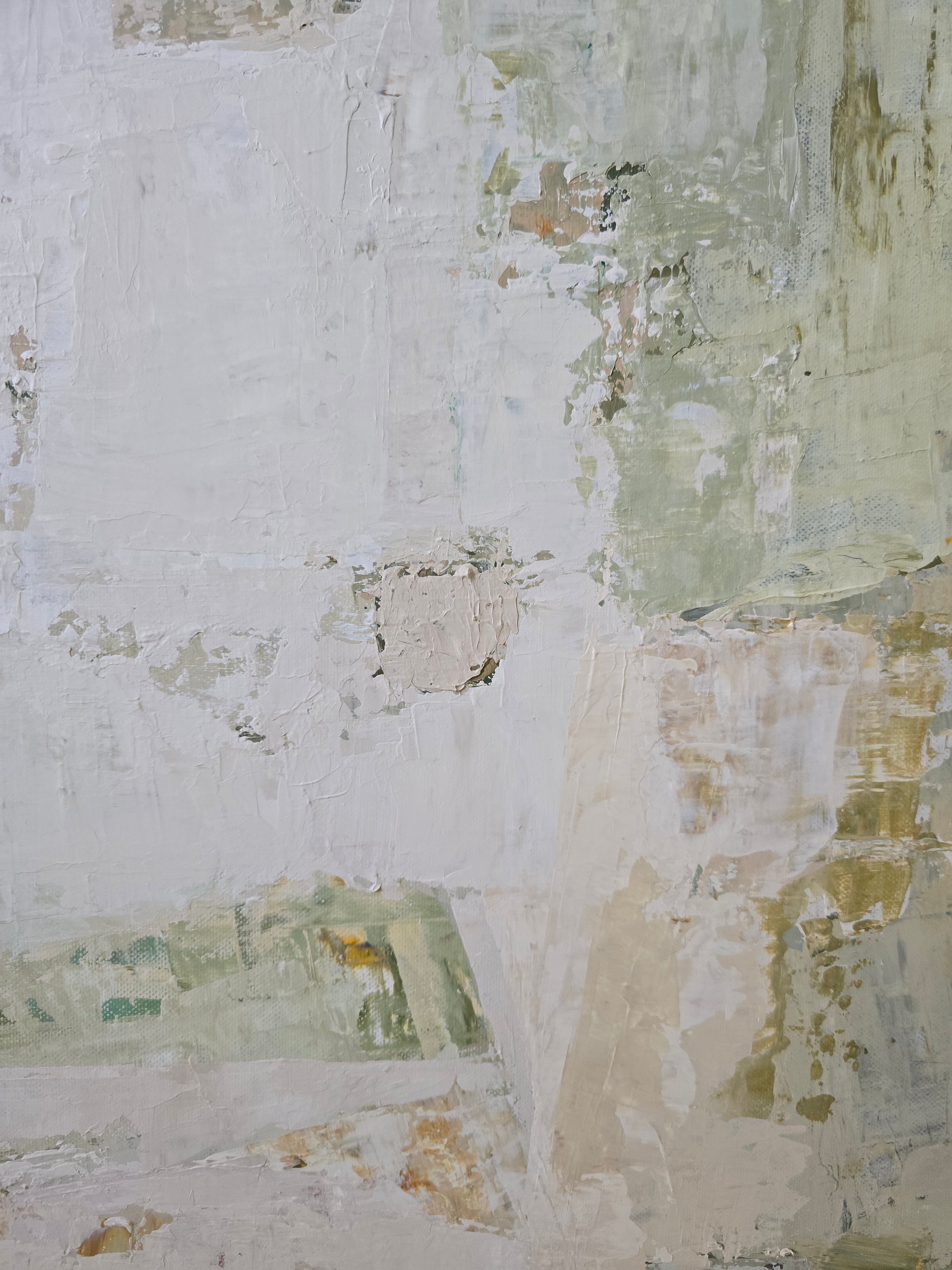 Original contemporary painting Spring Series, luminous layers and organic textures for a peaceful interior.