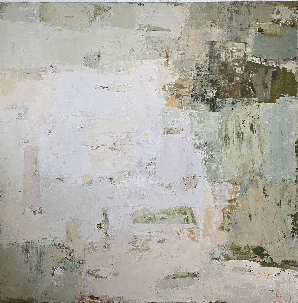 Abstaktus paveikslas - Spring series No 3. 100x100 cm