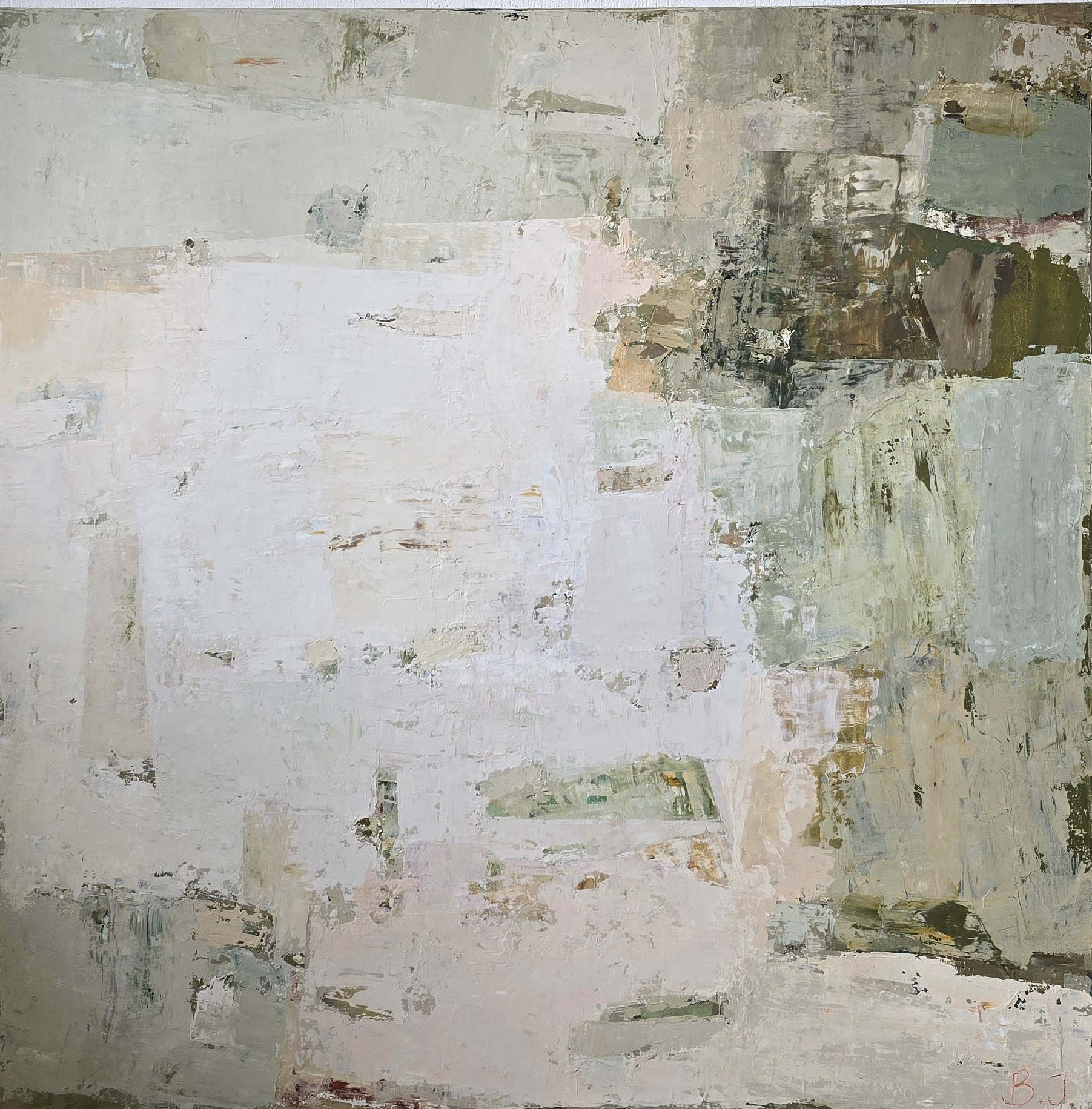 Abstaktus paveikslas - Spring series No 3. 100x100 cm