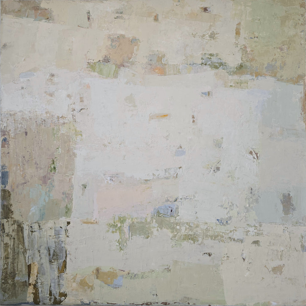 Abstract painting - Spring series No 4. 100x100 cm