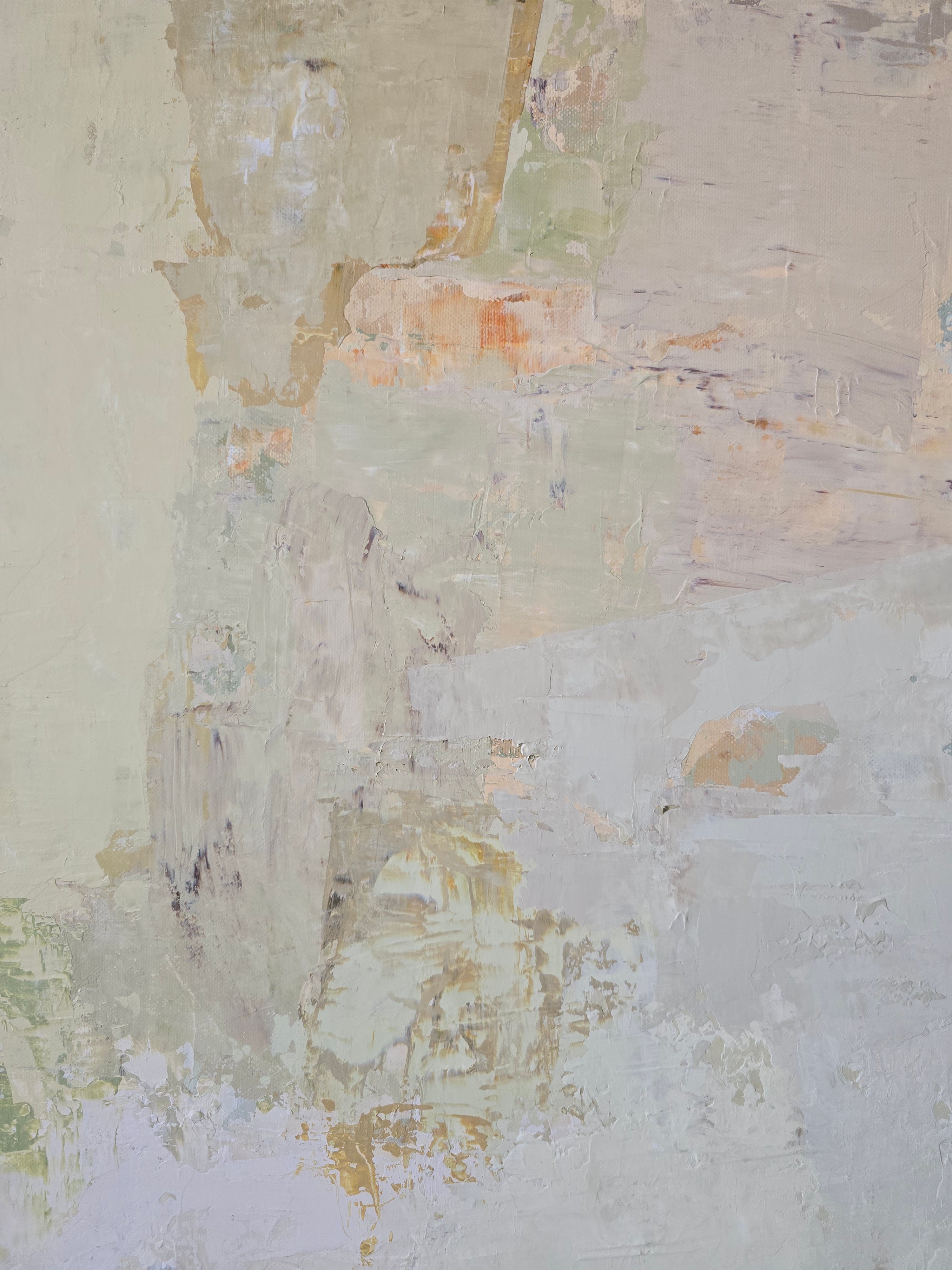 Abstract painting - Spring series No 5. 100x100 cm