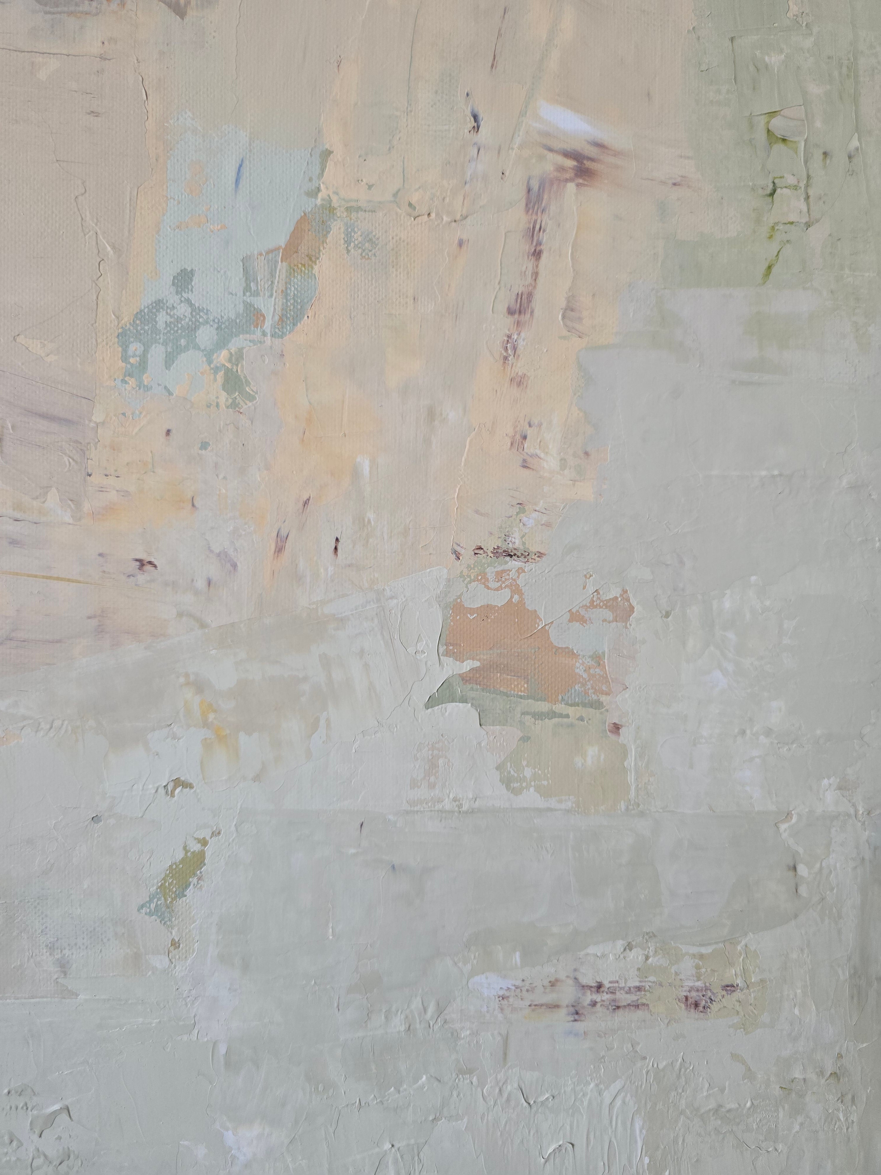 Abstract painting - Spring series No 5. 100x100 cm