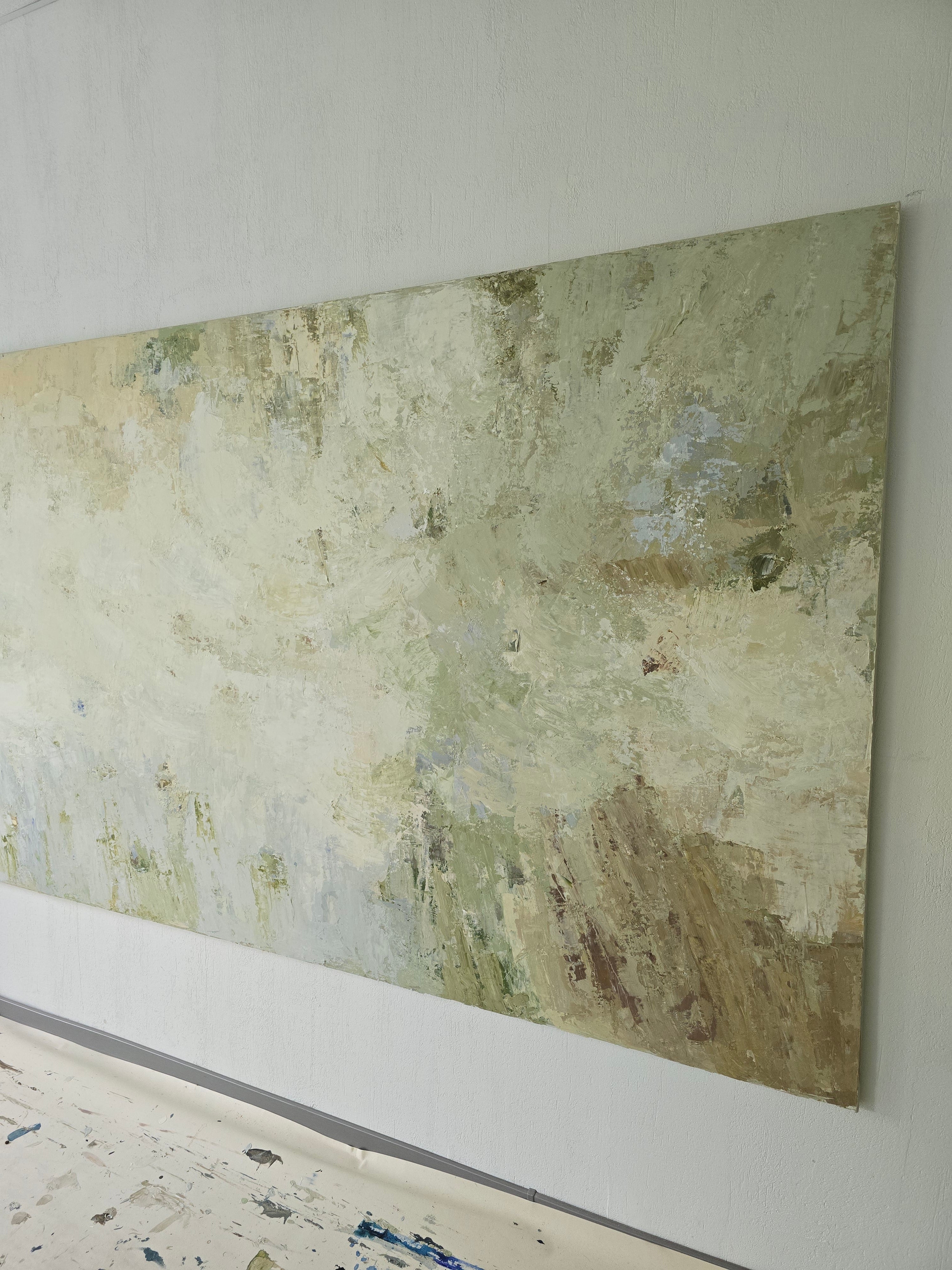 Extra Large Abstract Painting - Above Lithuanian Lakes 250x150 cm