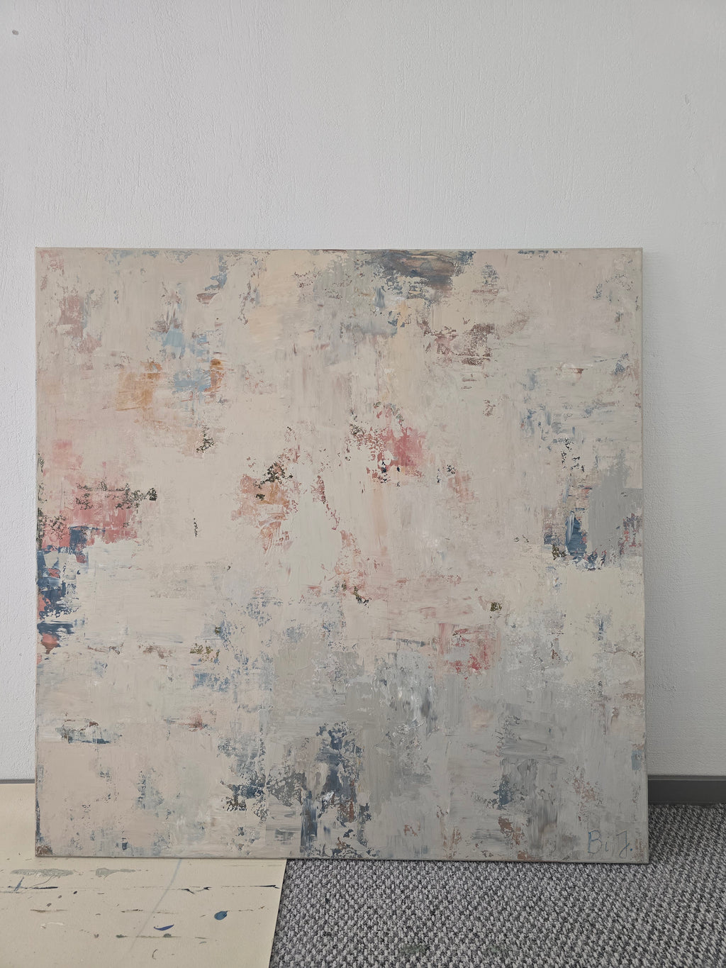 Abstraktus paveikslas - „Blossoms“. 110×110 cm