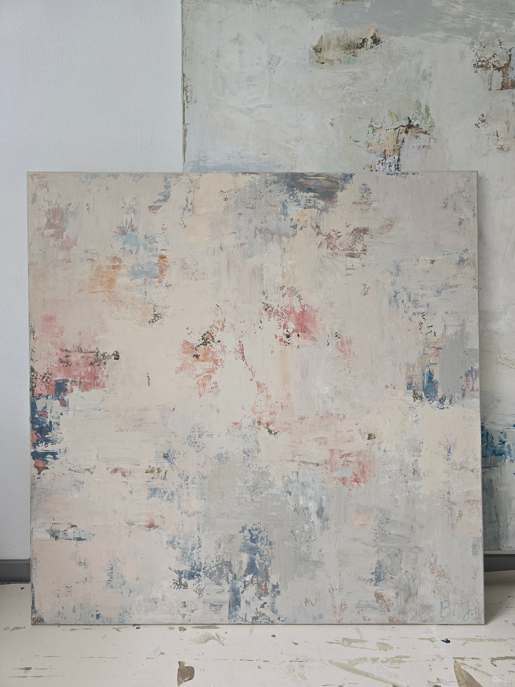 Abstraktus paveikslas - „Blossoms“. 110×110 cm