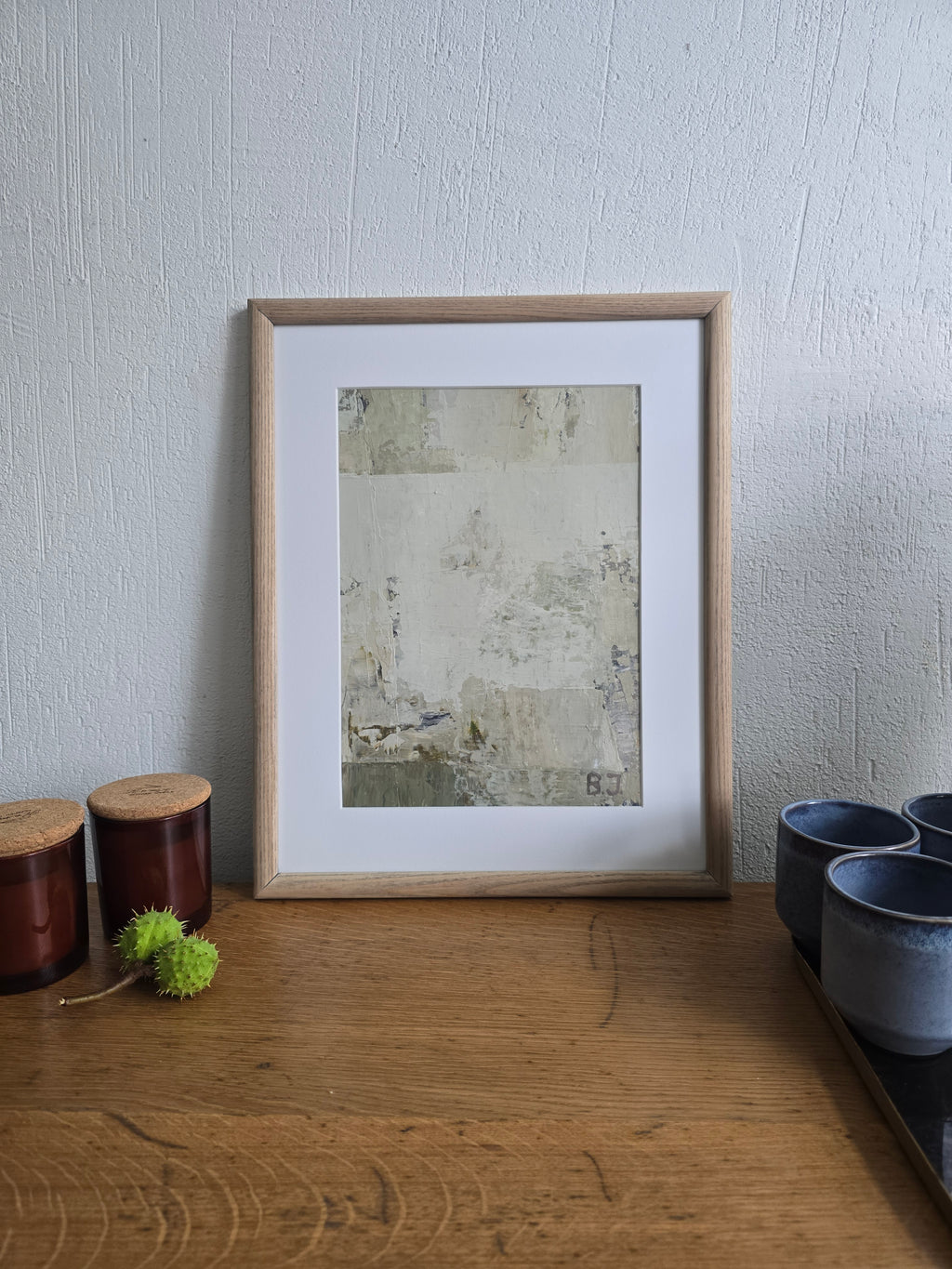 Original painting - Pale Horizon. 31,5x39,5 cm
