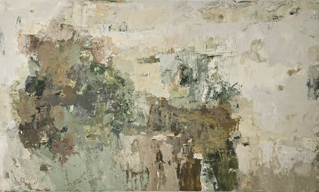 Didelis originalus abstraktus paveikslas – What I Kept of Autumn. 250 x150 cm