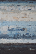 Large-scale abstract painting - Coastline. 180x120cm