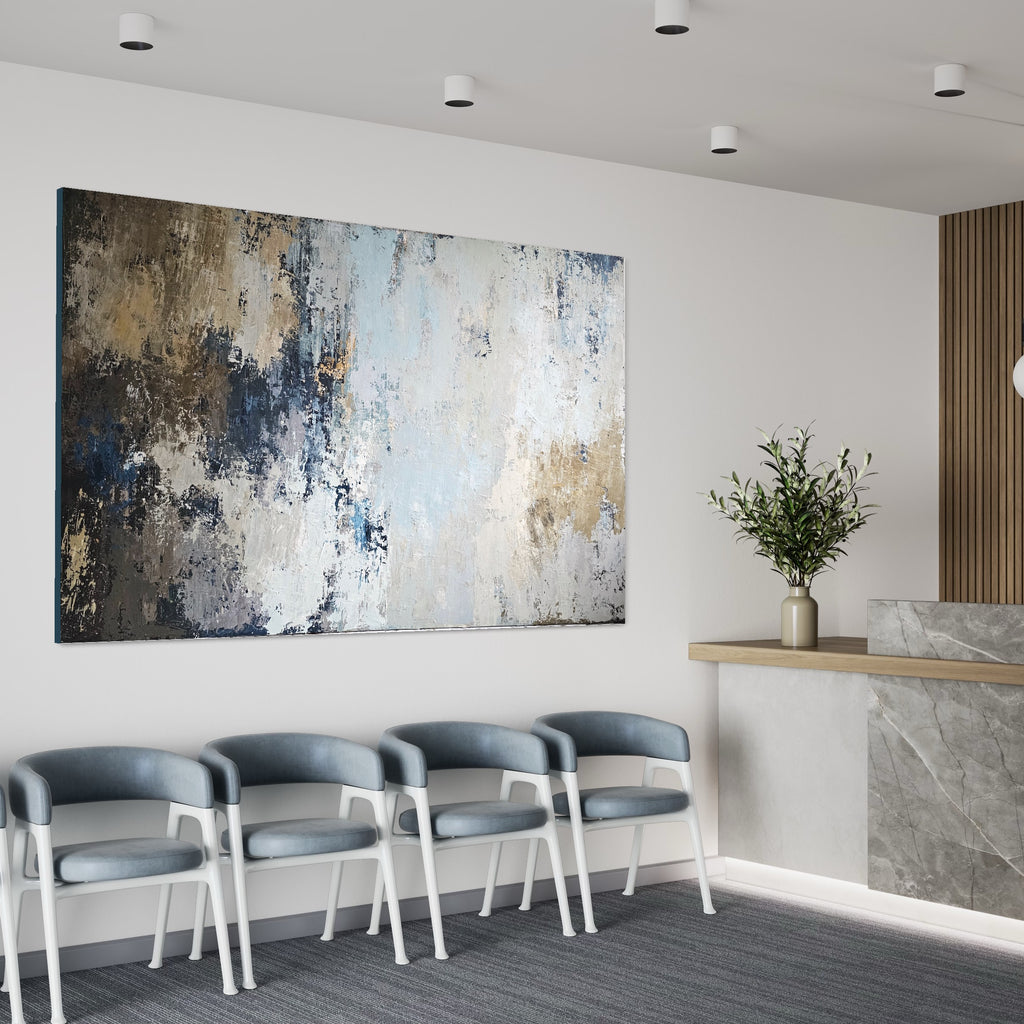 Large-scale abstract painting - Costa Del Sol. 250x150 cm