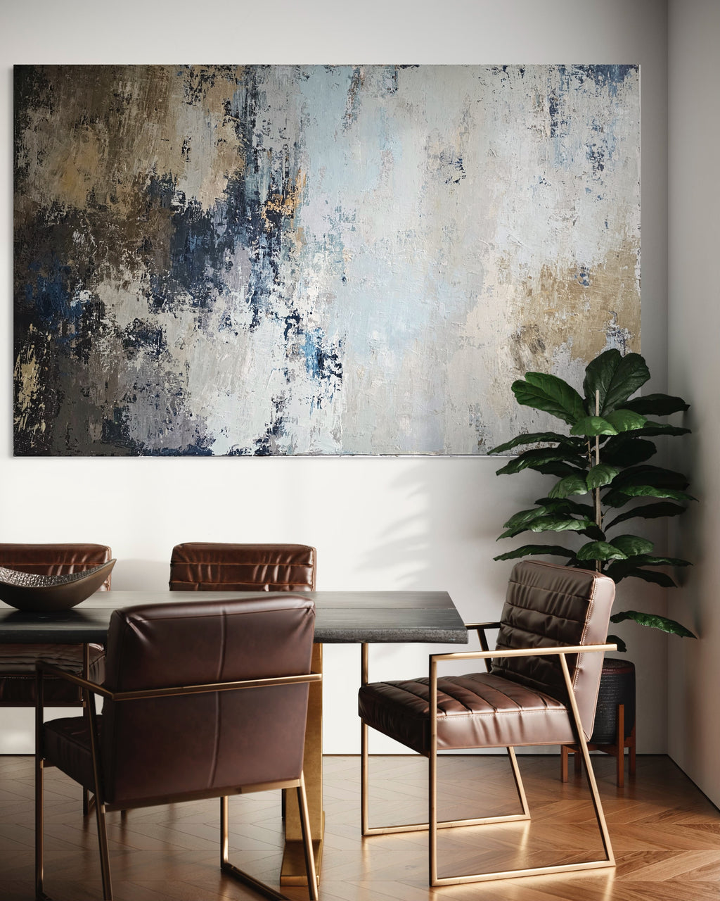 Large-scale abstract painting - Costa Del Sol. 250x150 cm