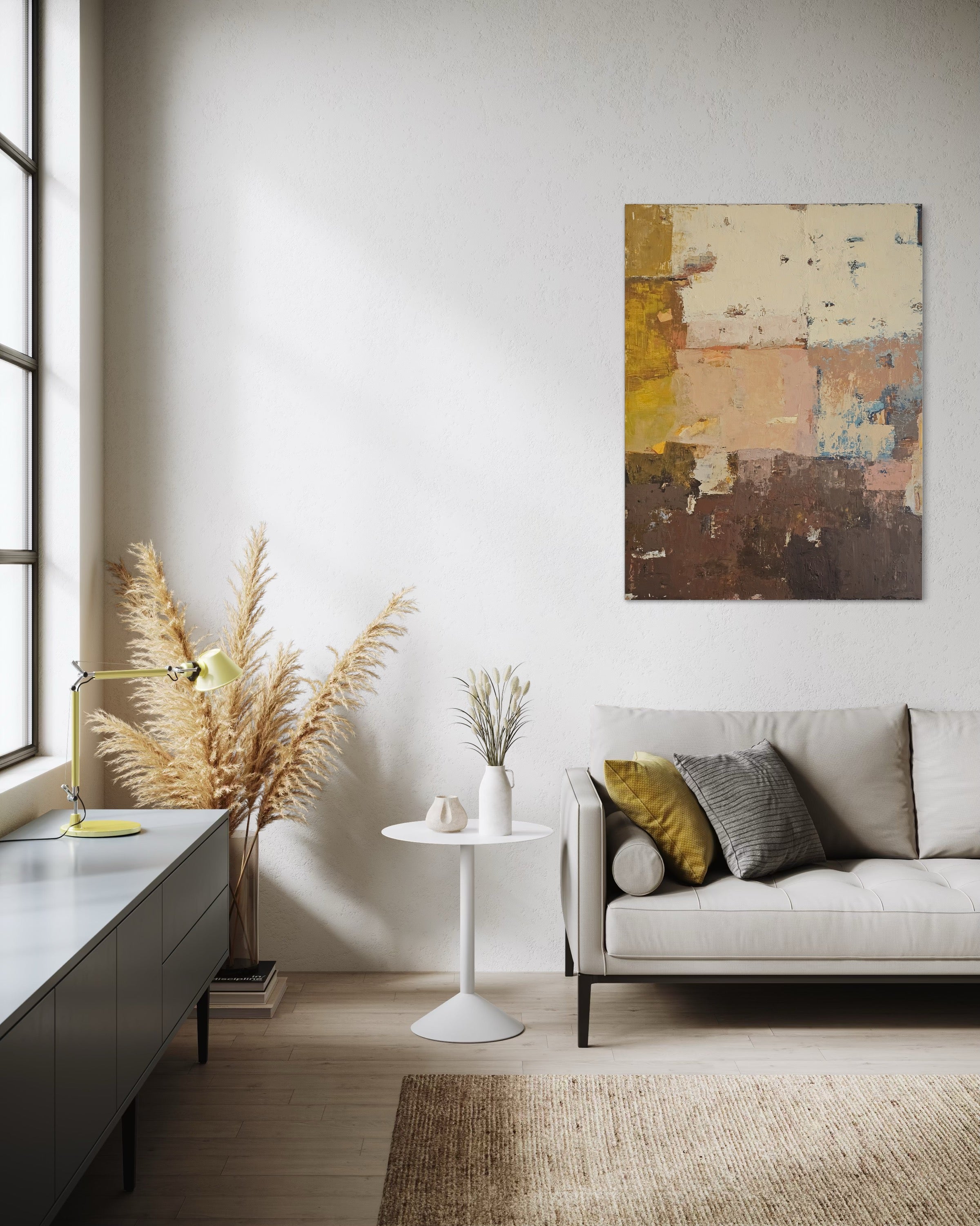 textured abstract painting contemporary decor BIRUTE STUDIO