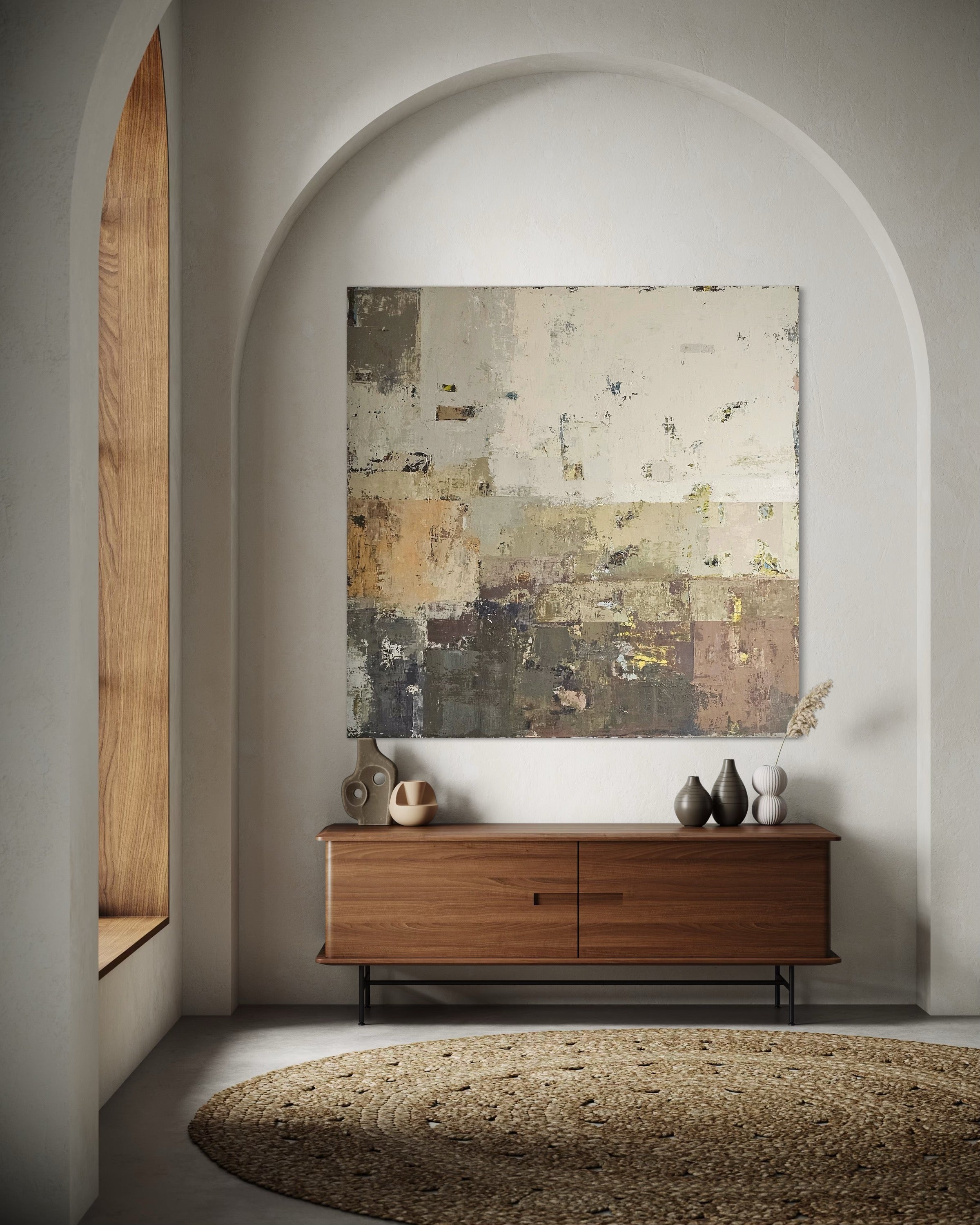 The Autumn in My Fatherland. 130x130 cm