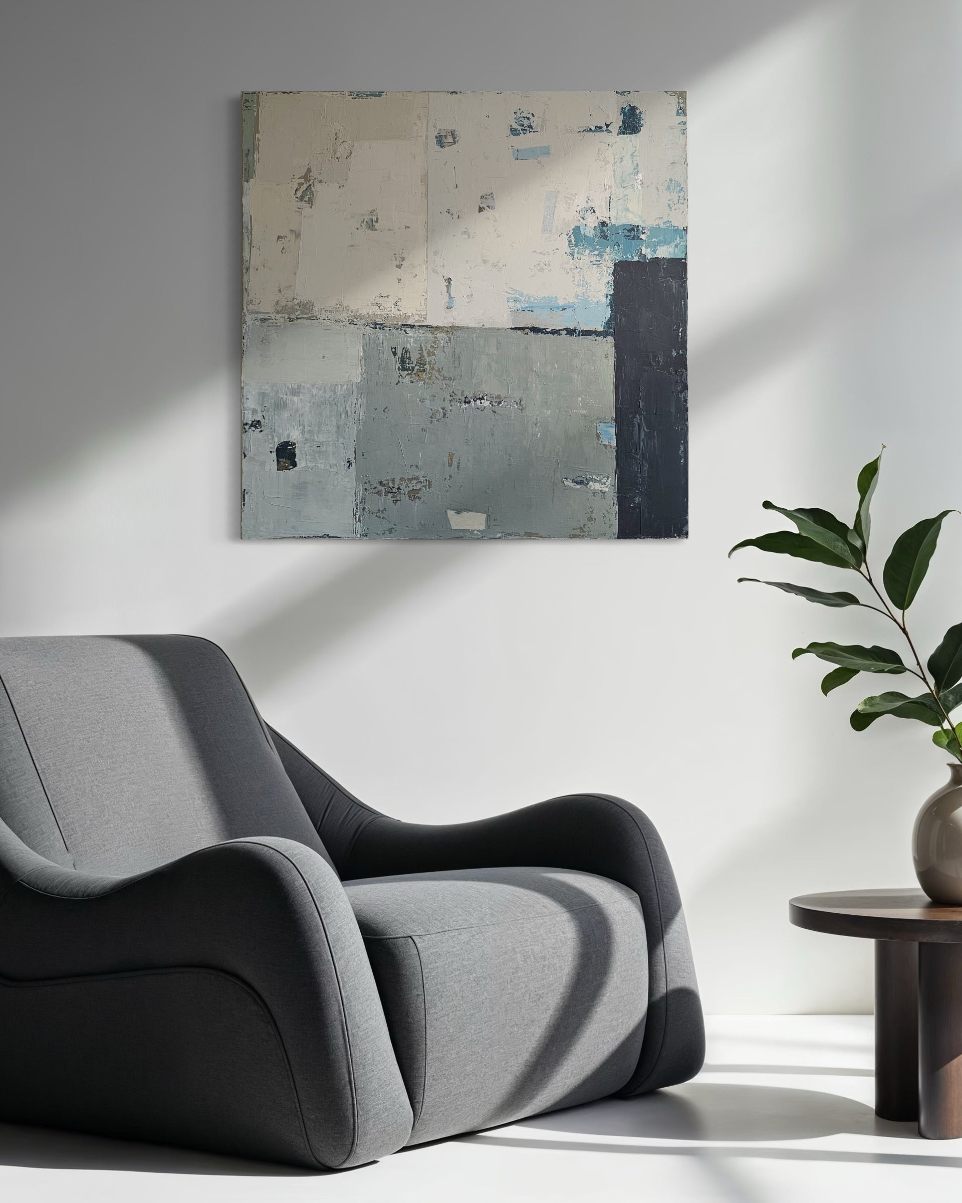 Into The Mist. 80x80 cm