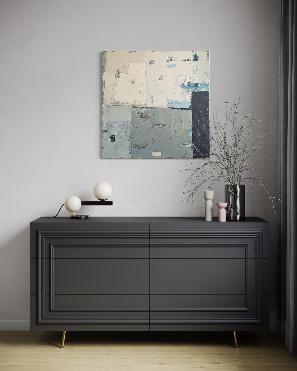 Into The Mist. 80x80 cm