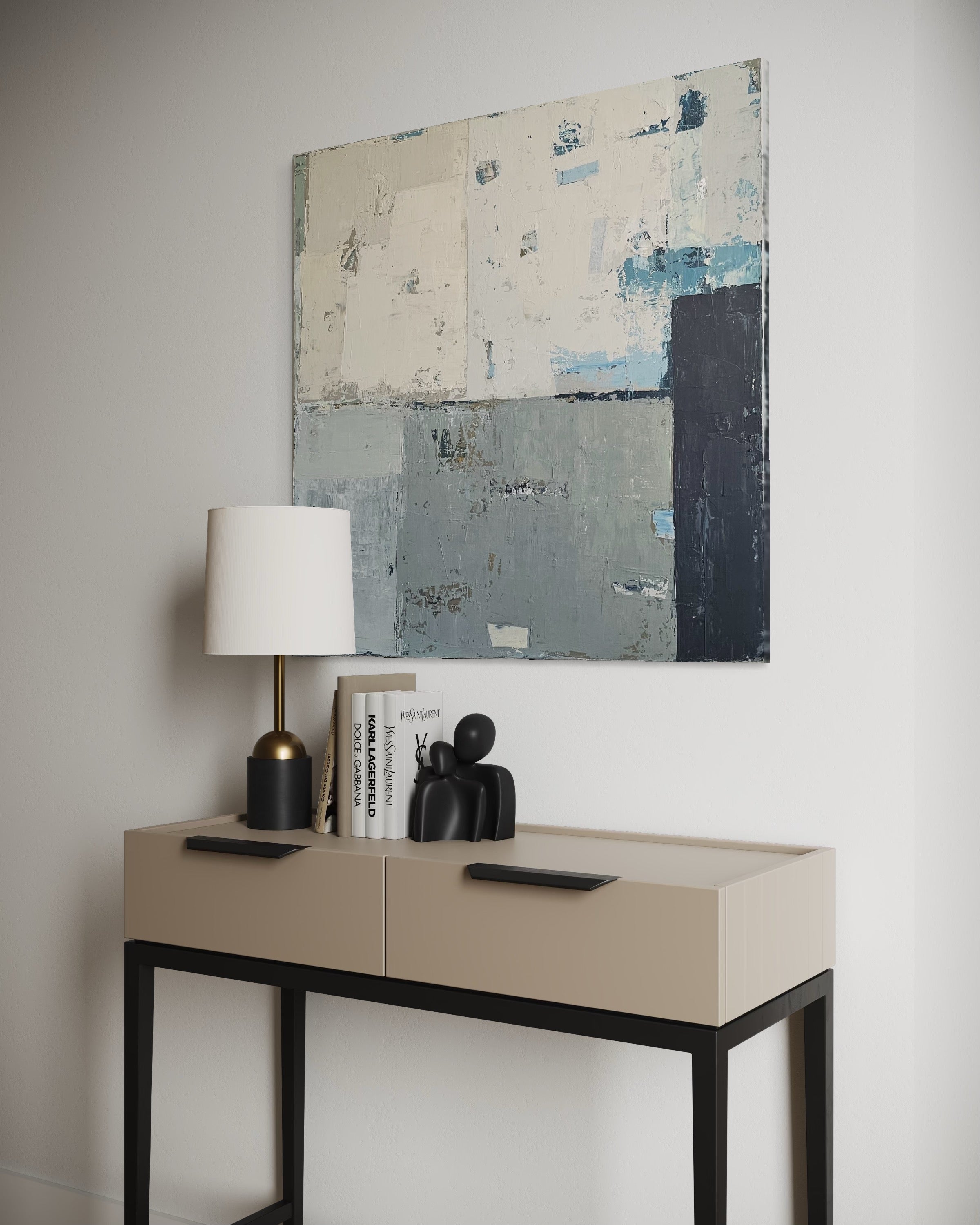 Into The Mist. 80x80 cm