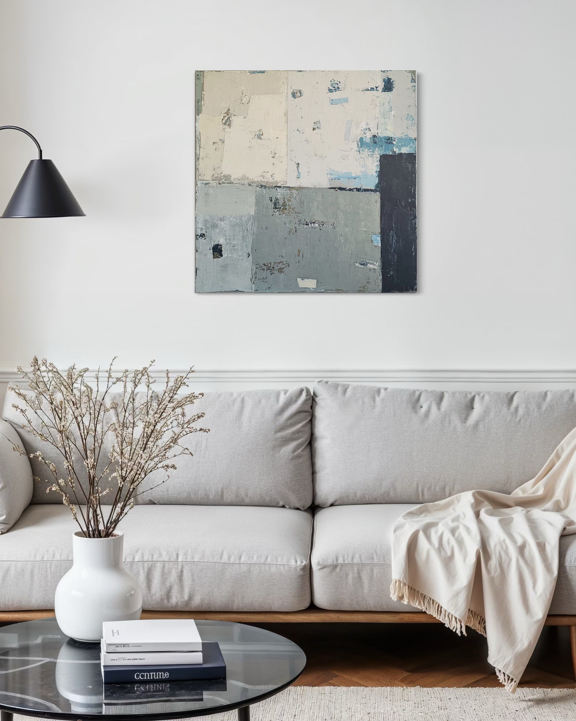 Into The Mist. 80x80 cm