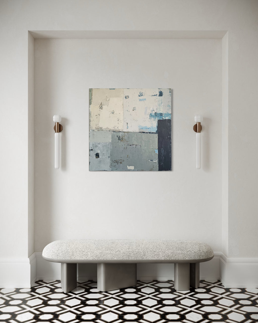 Into The Mist. 80x80 cm