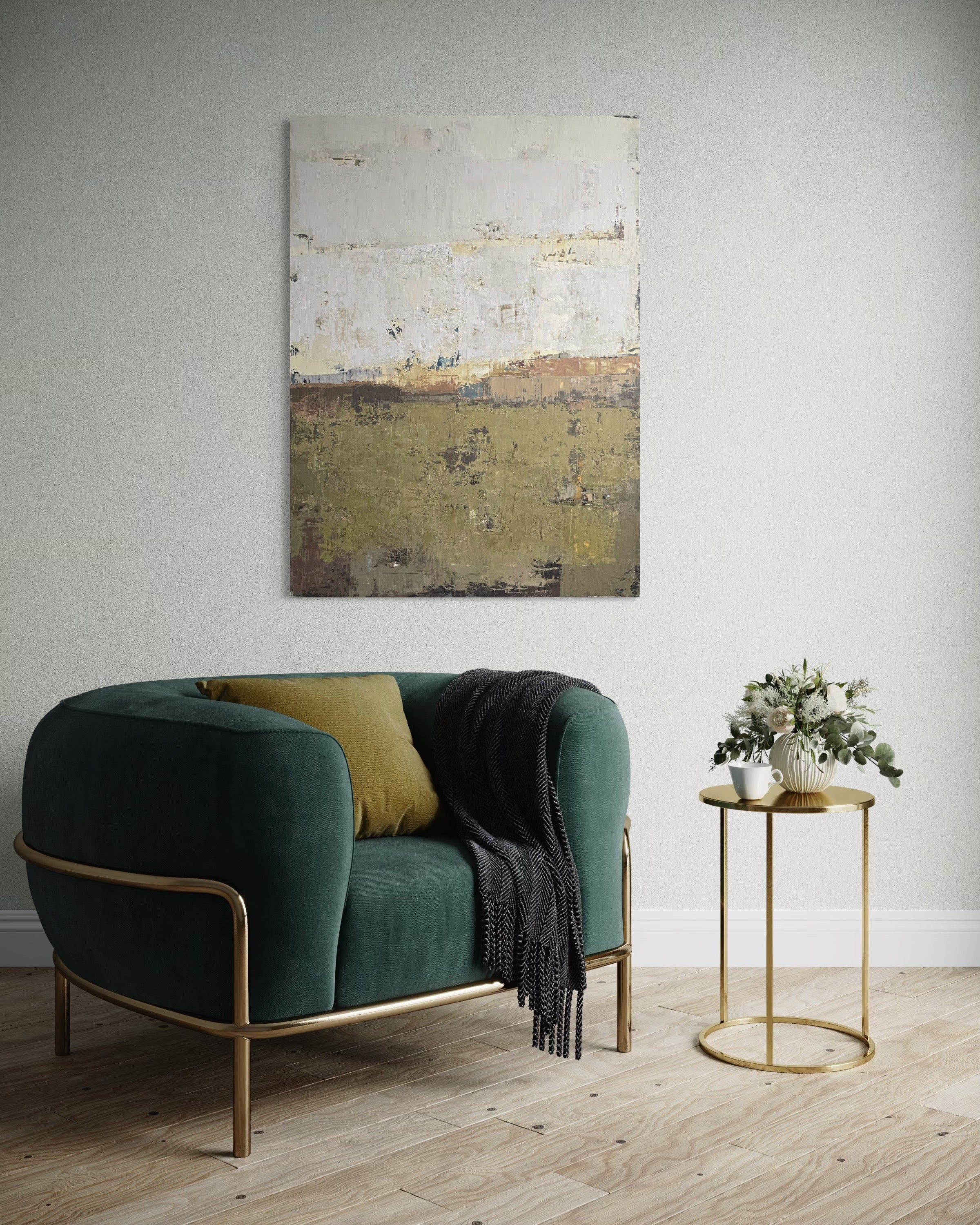 Foggy Forest. 110x80 cm