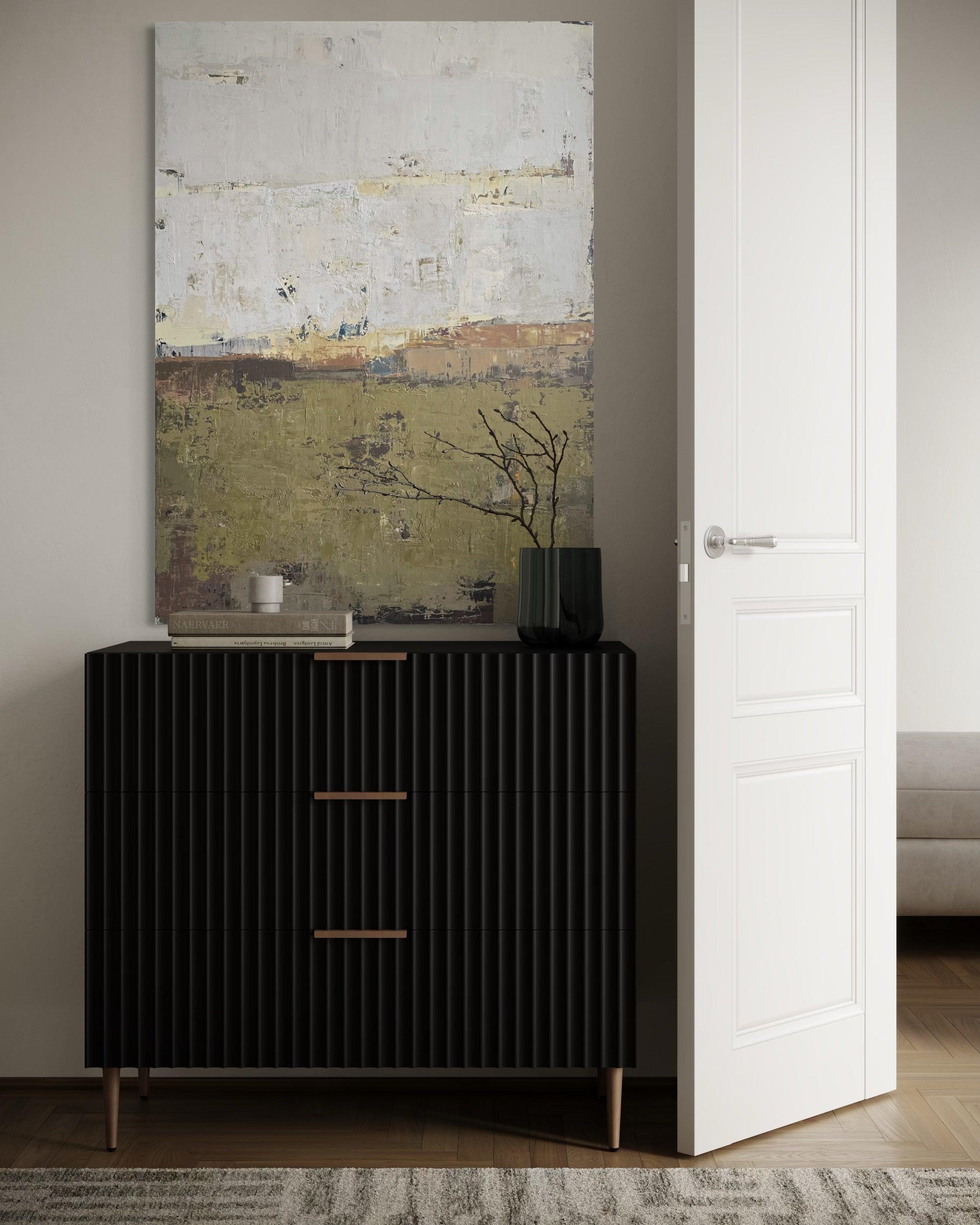 Foggy Forest. 110x80 cm