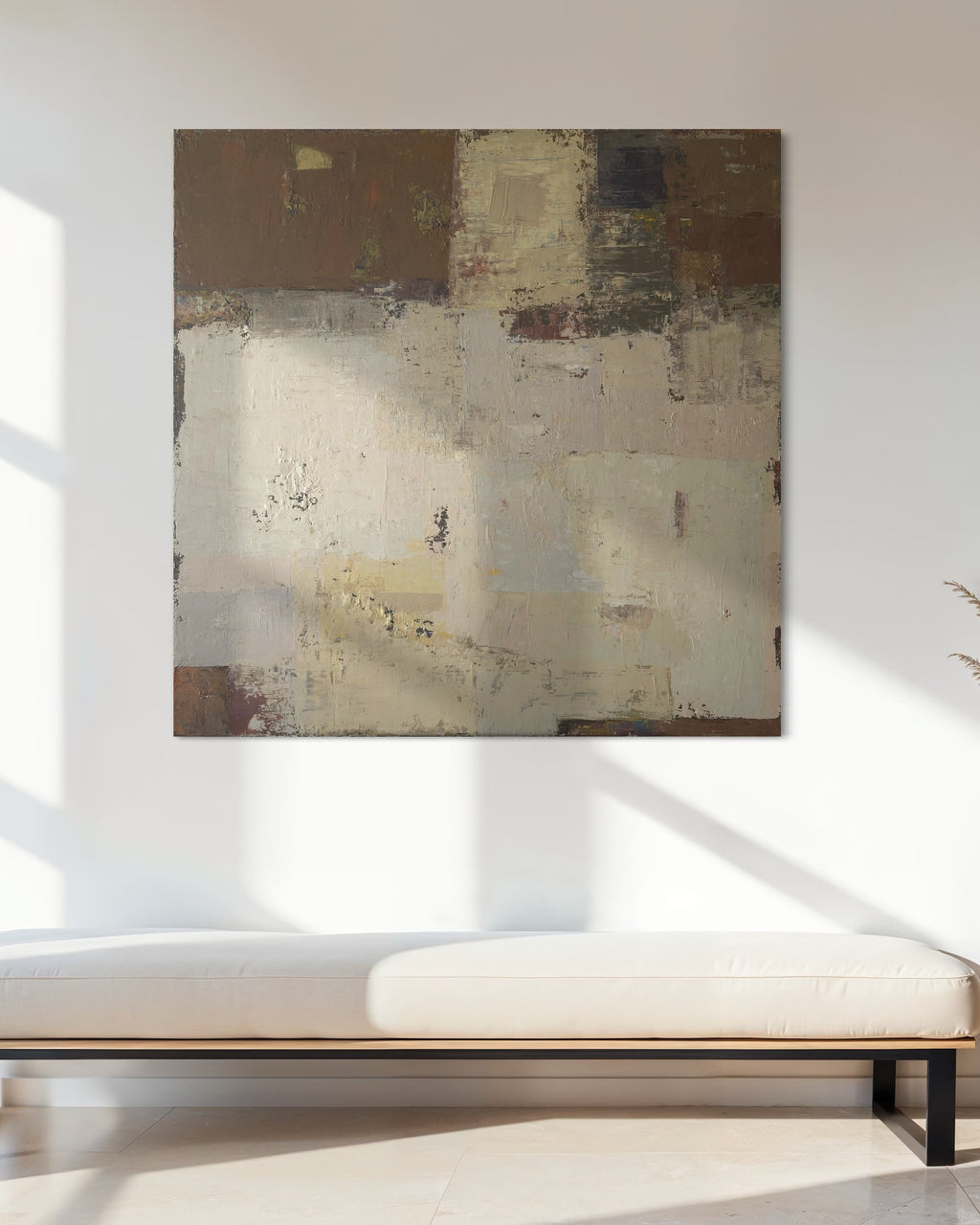 Resting Fields. 130x130 cm