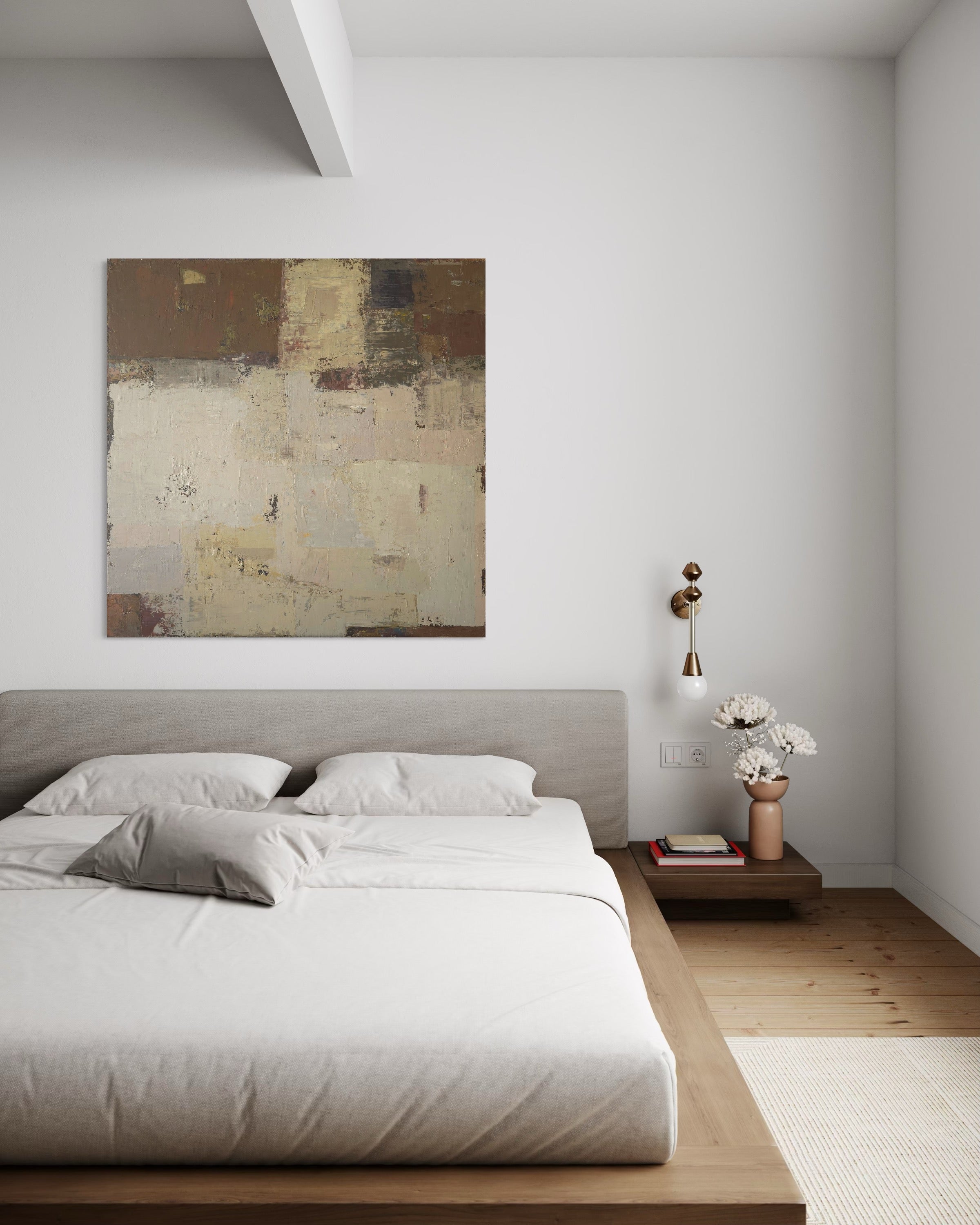 Resting Fields. 130x130 cm