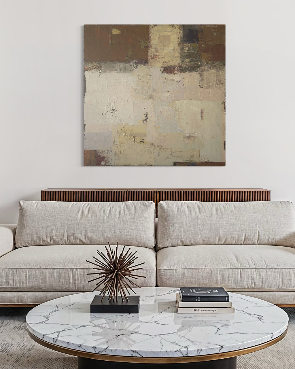 Resting Fields. 130x130 cm