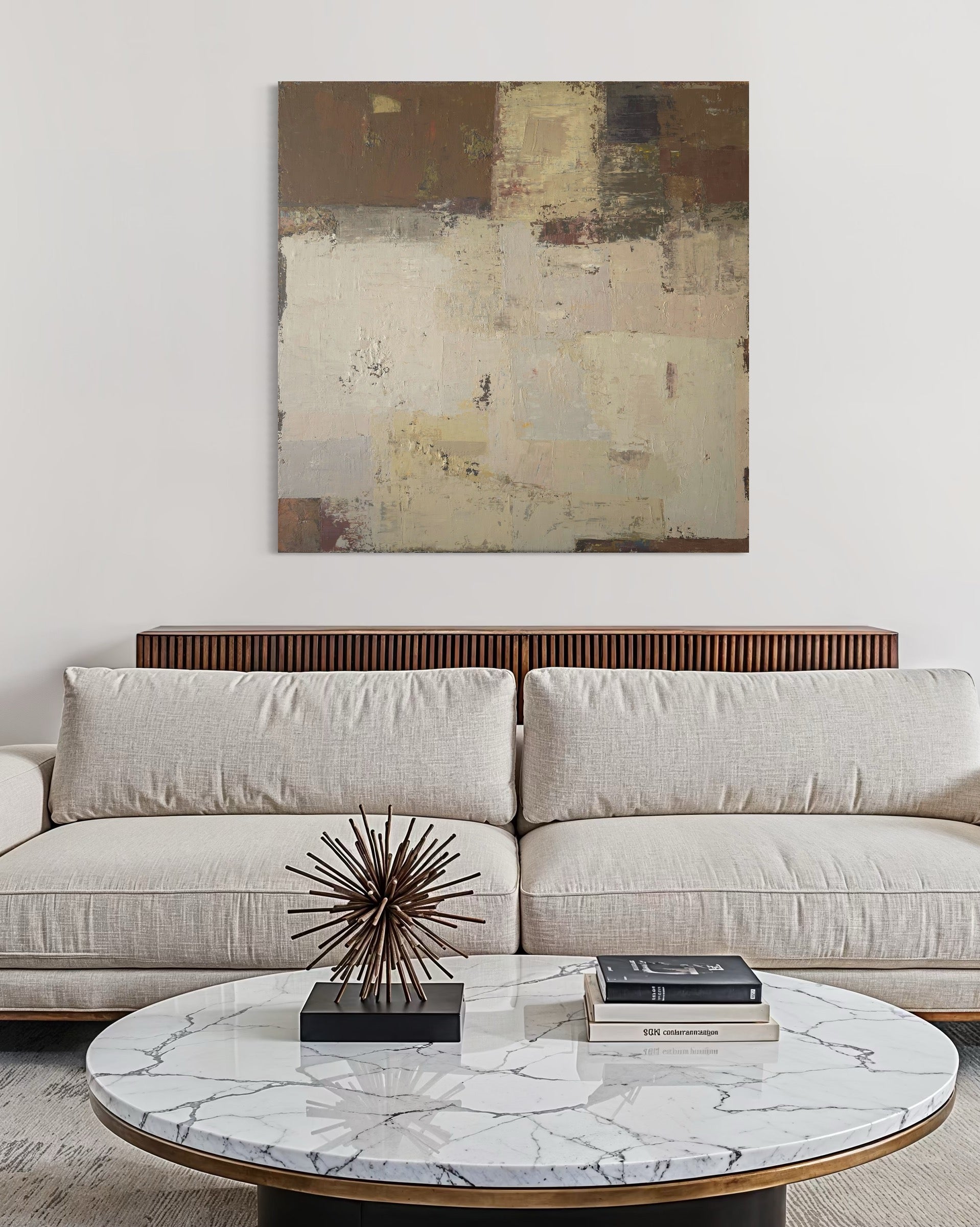 Resting Fields. 130x130 cm