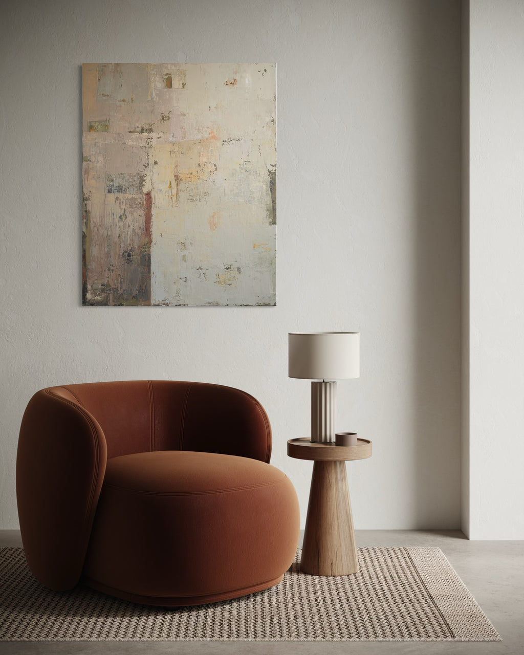 Abstract painting - Early October Morning. 100x80 cm