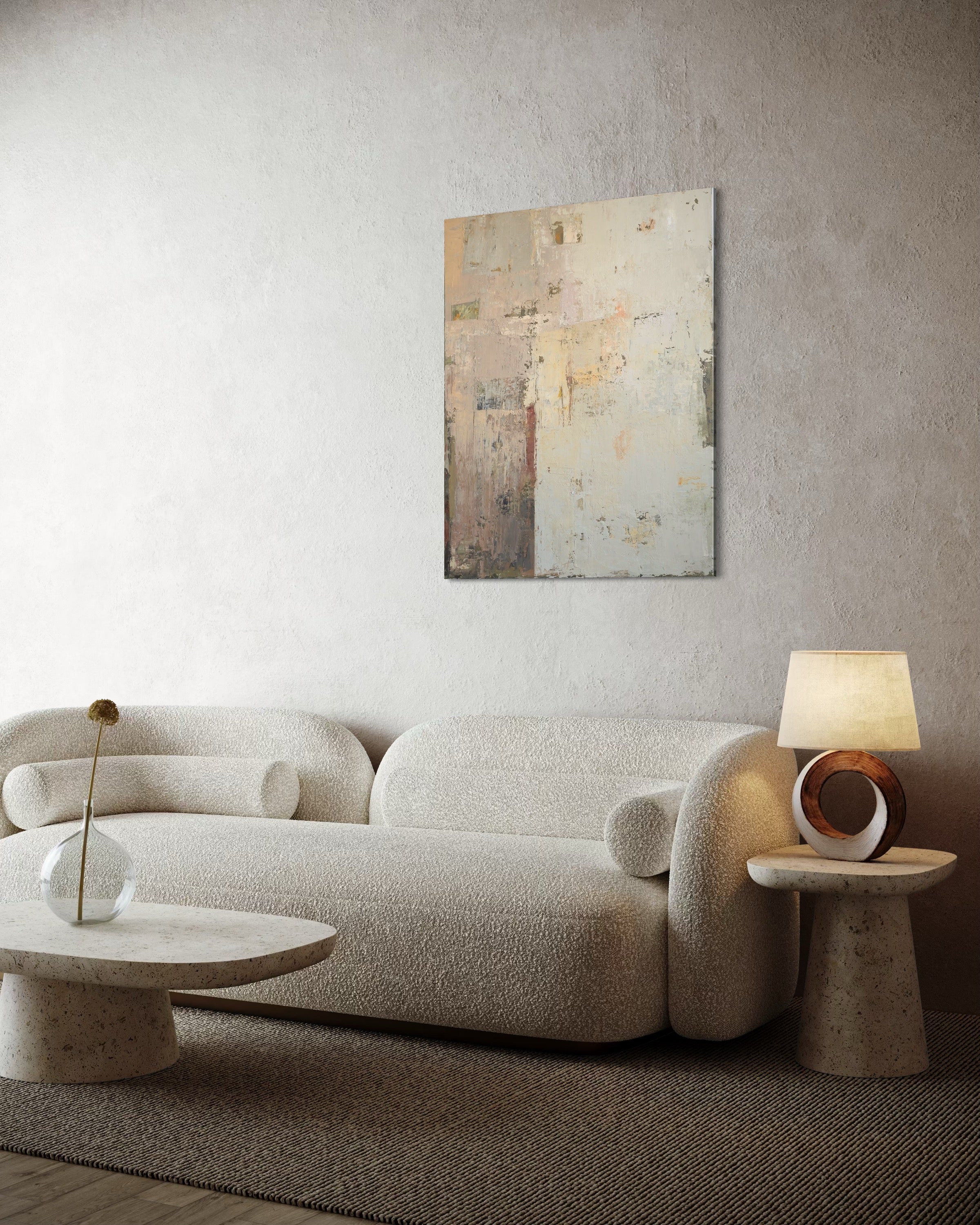 Abstract painting - Early October Morning. 100x80 cm