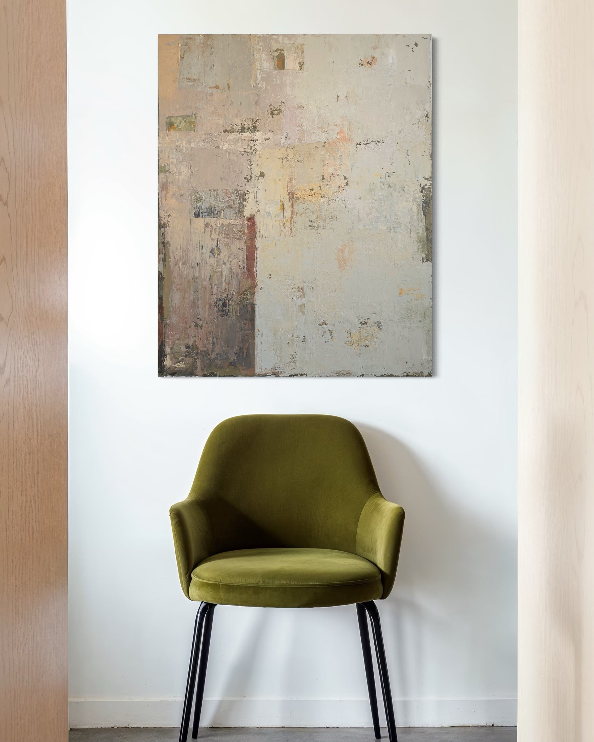 Abstract painting - Early October Morning. 100x80 cm