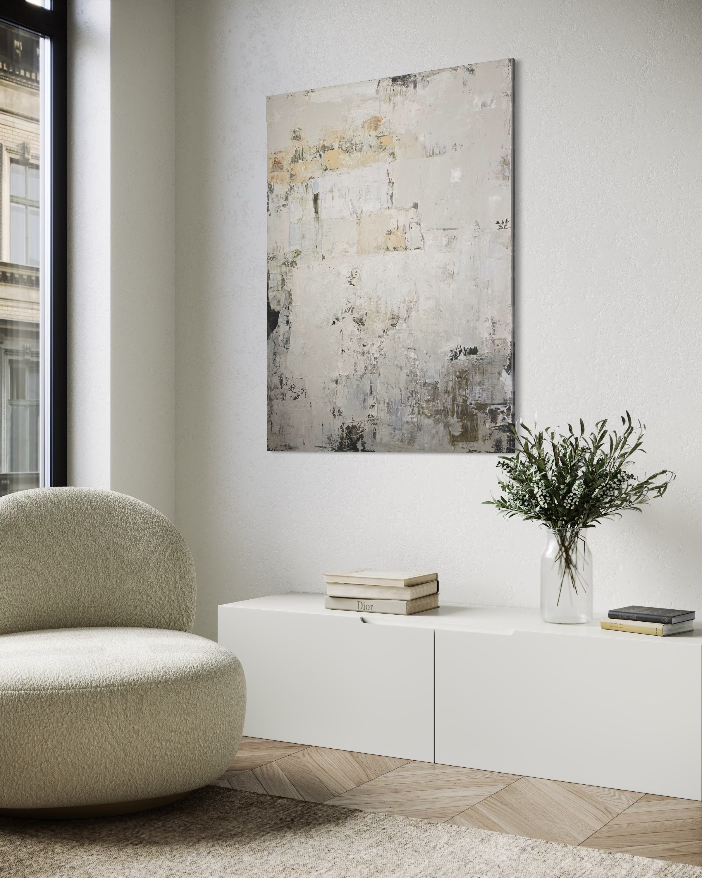 Abstract painting - Fade IV. 120x90 cm