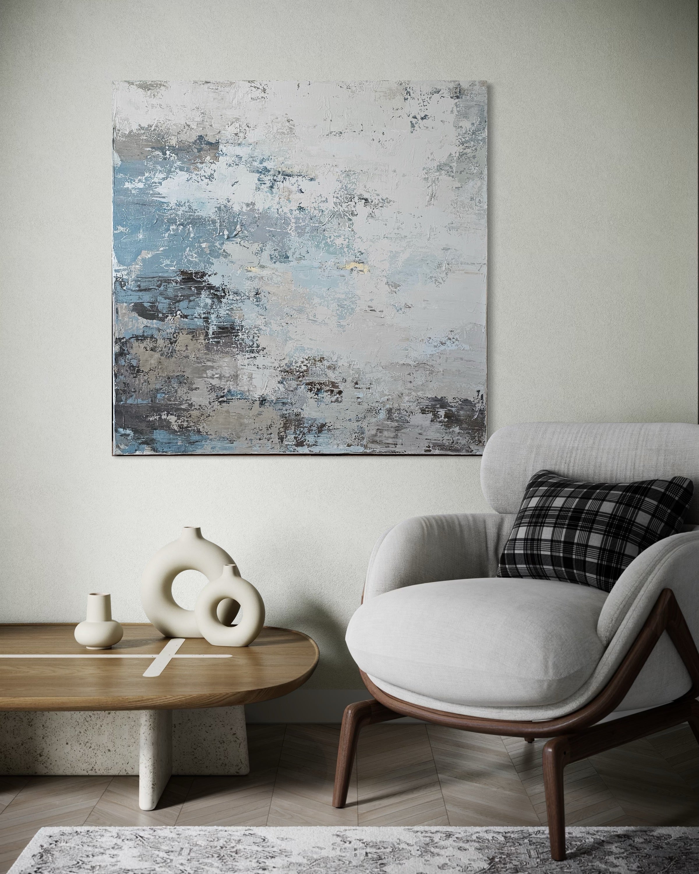 Thunderstorm. 110x110 cm